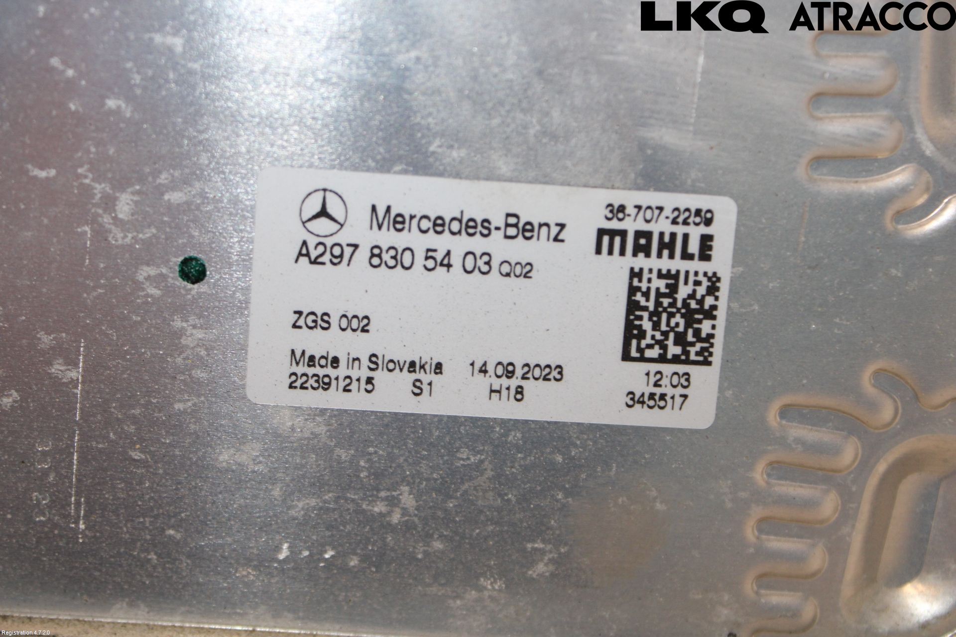 Mercedes-Benz MB EQE SUV (X294) 22- Ac Cellpaket-Förångare