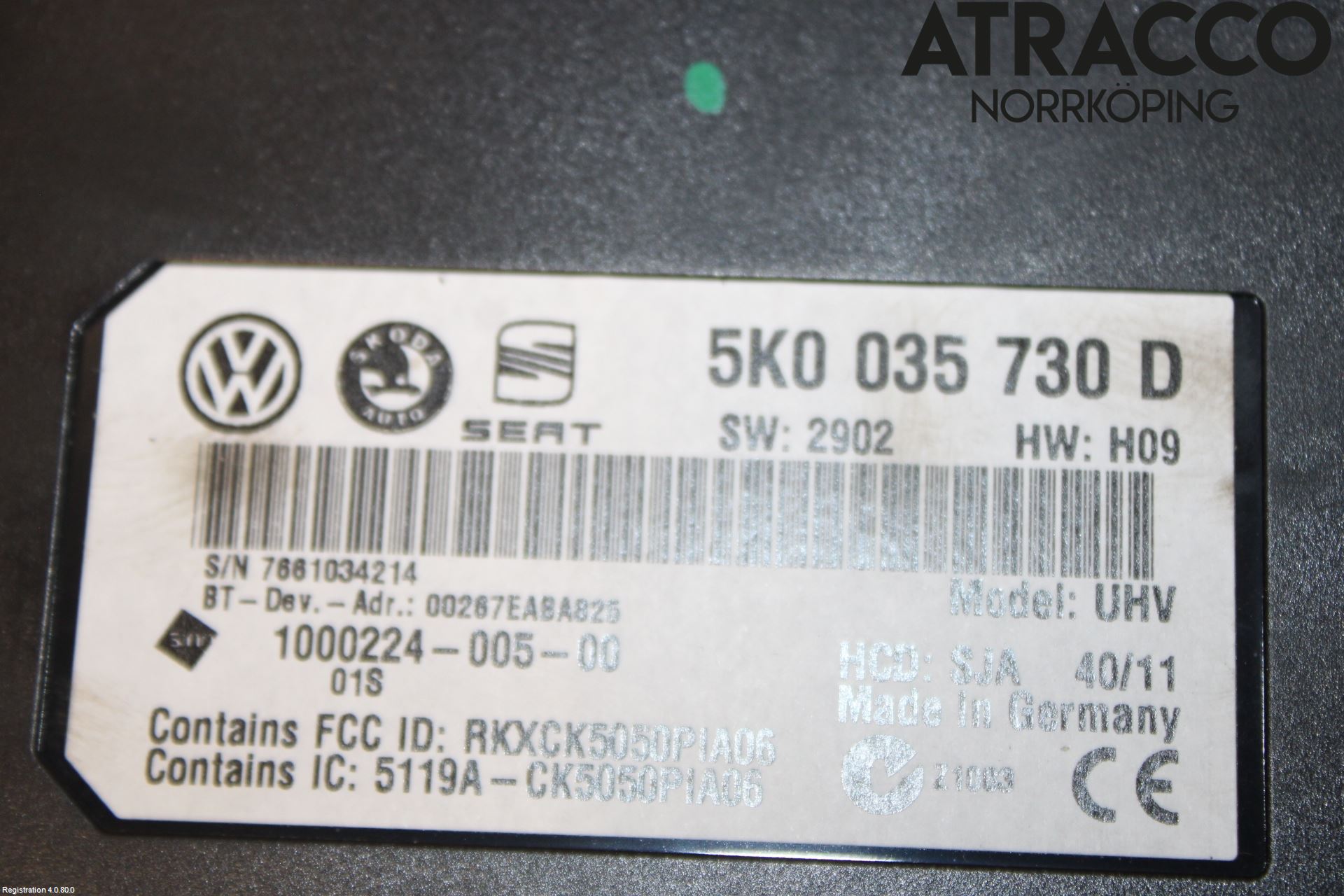 Volkswagen VW PASSAT 11-14 Styrenhet Övrigt