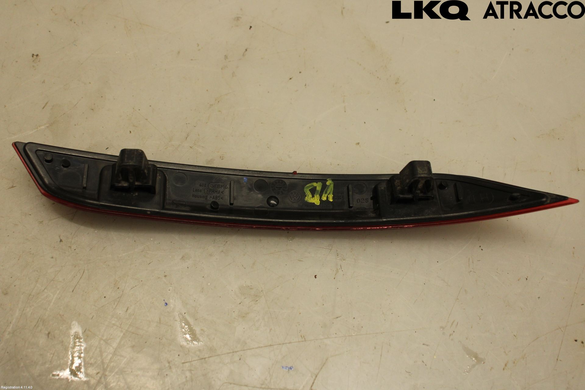 Volkswagen VW POLO 10-17 Dimljus/Reflex Bak