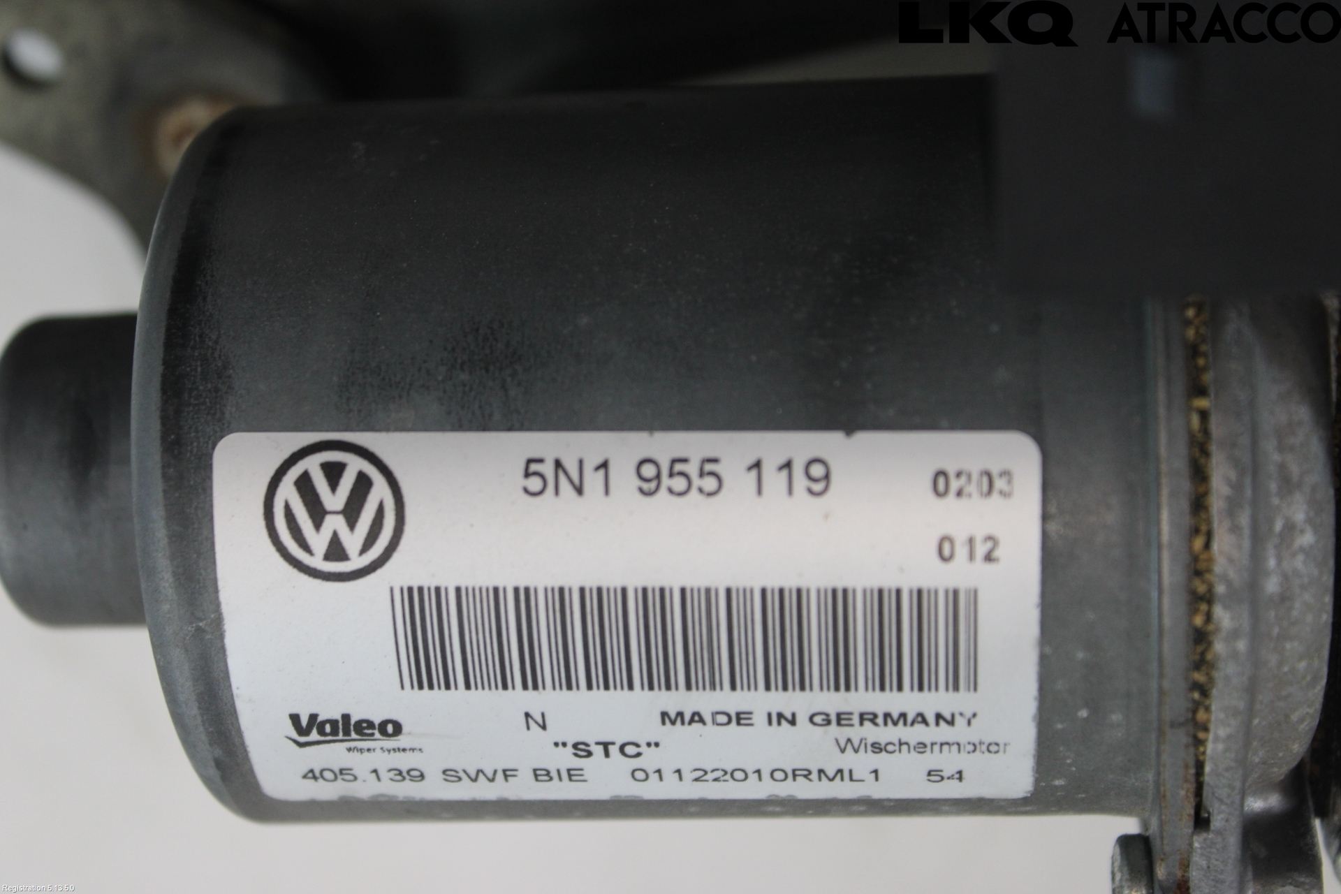 Volkswagen VW TIGUAN 07-16 Torkarmekanism Vindruta