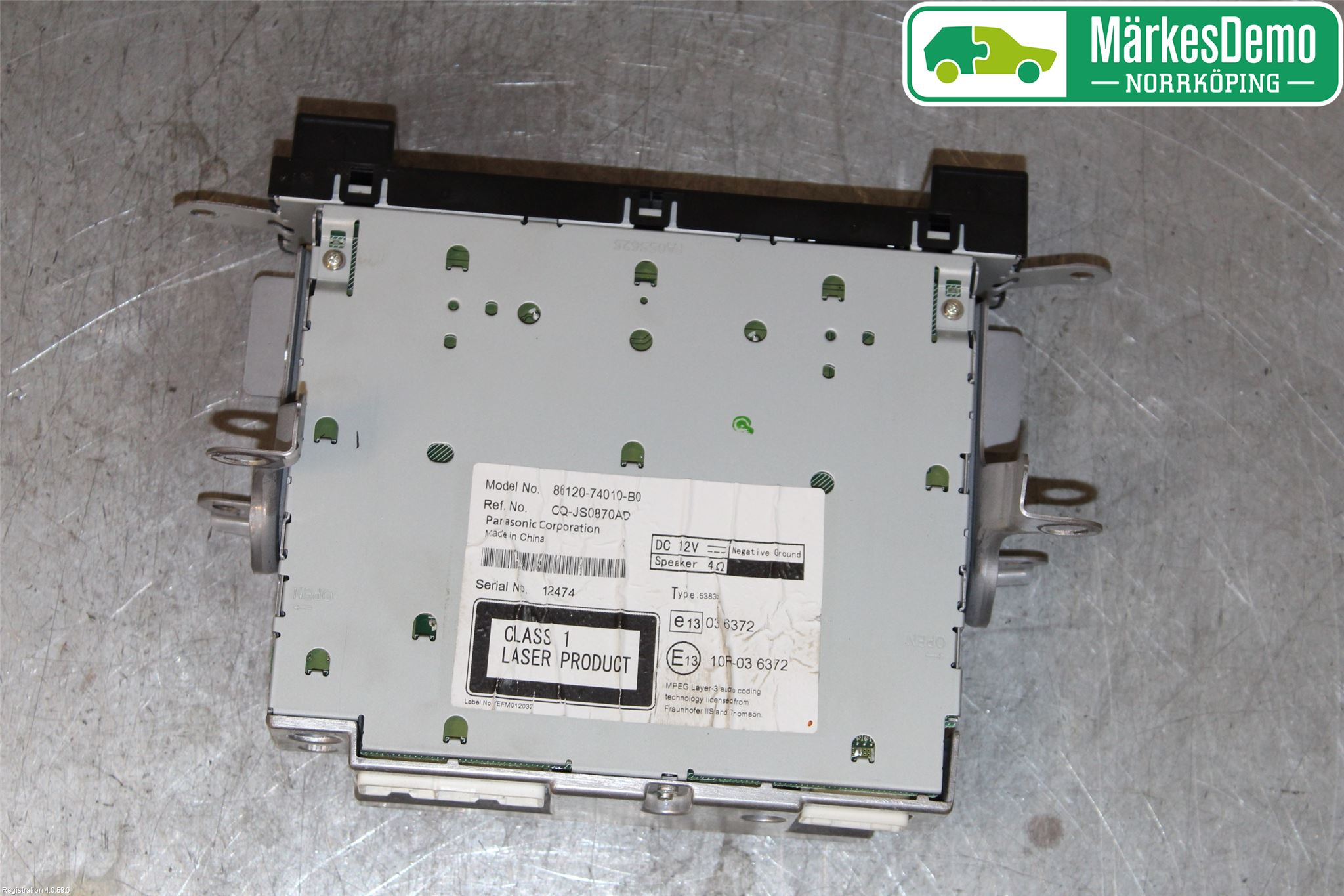 Toyota iQ Cd Radio - Multimediapanel