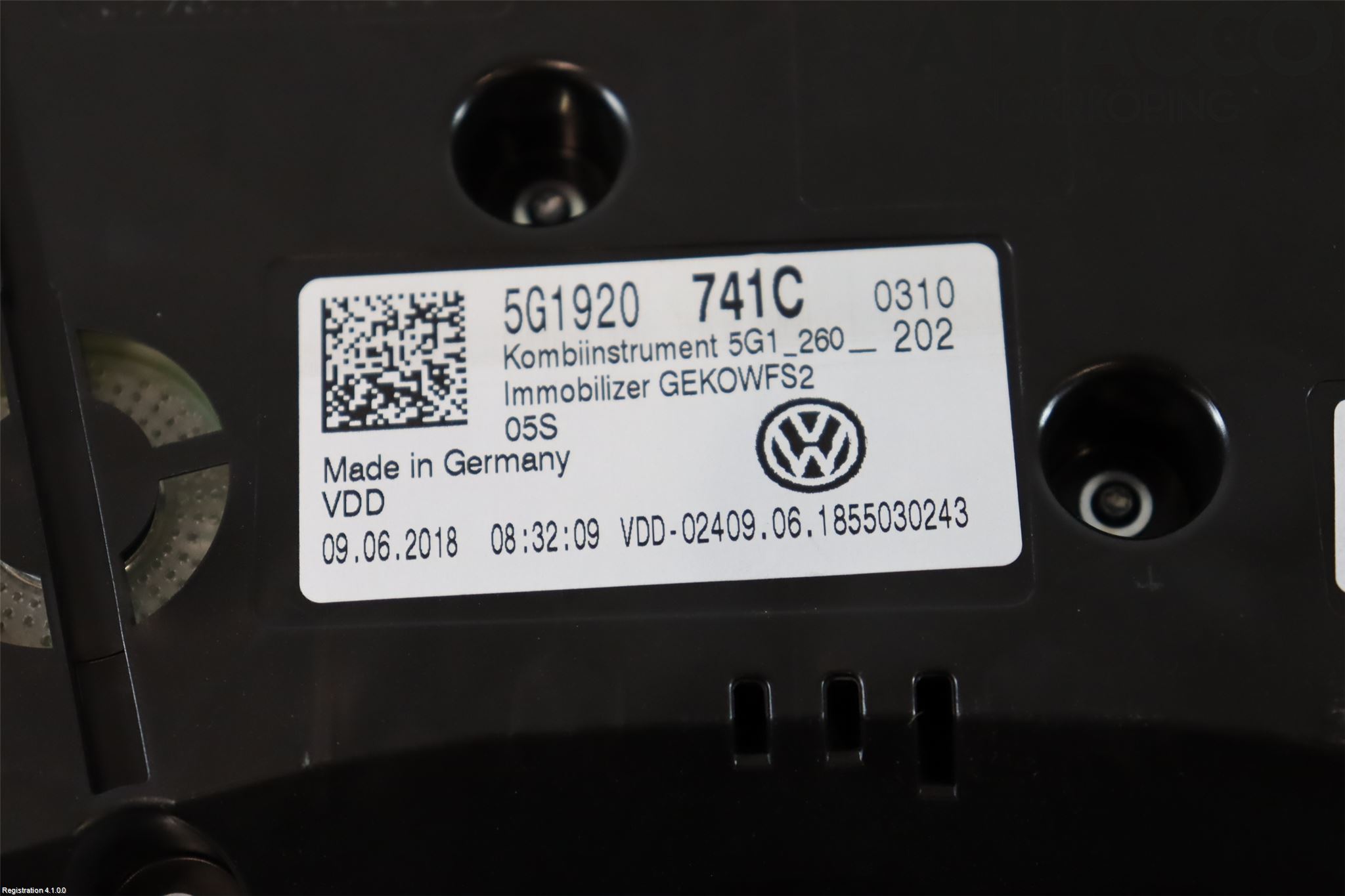Volkswagen VW GOLF / E-GOLF VII 13-20 Instrument Komb