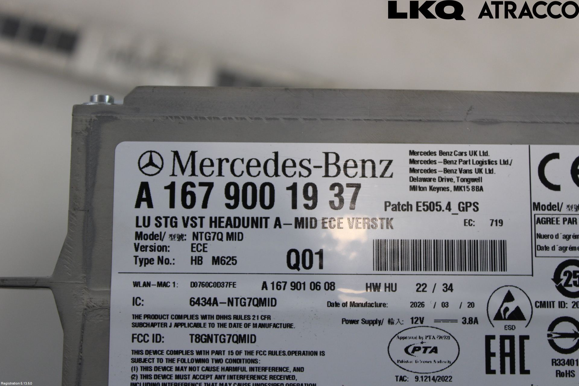Mercedes-Benz MB VITO/V-KLASS (W640,W447,W448) 14- Cd Radio - Multimediapanel