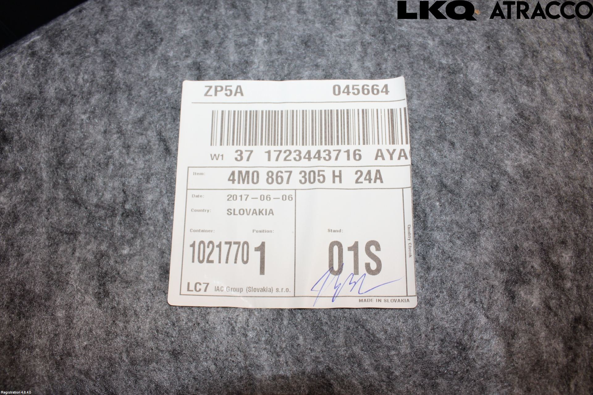 Audi Q7/SQ7 Dörrklädsel Vä