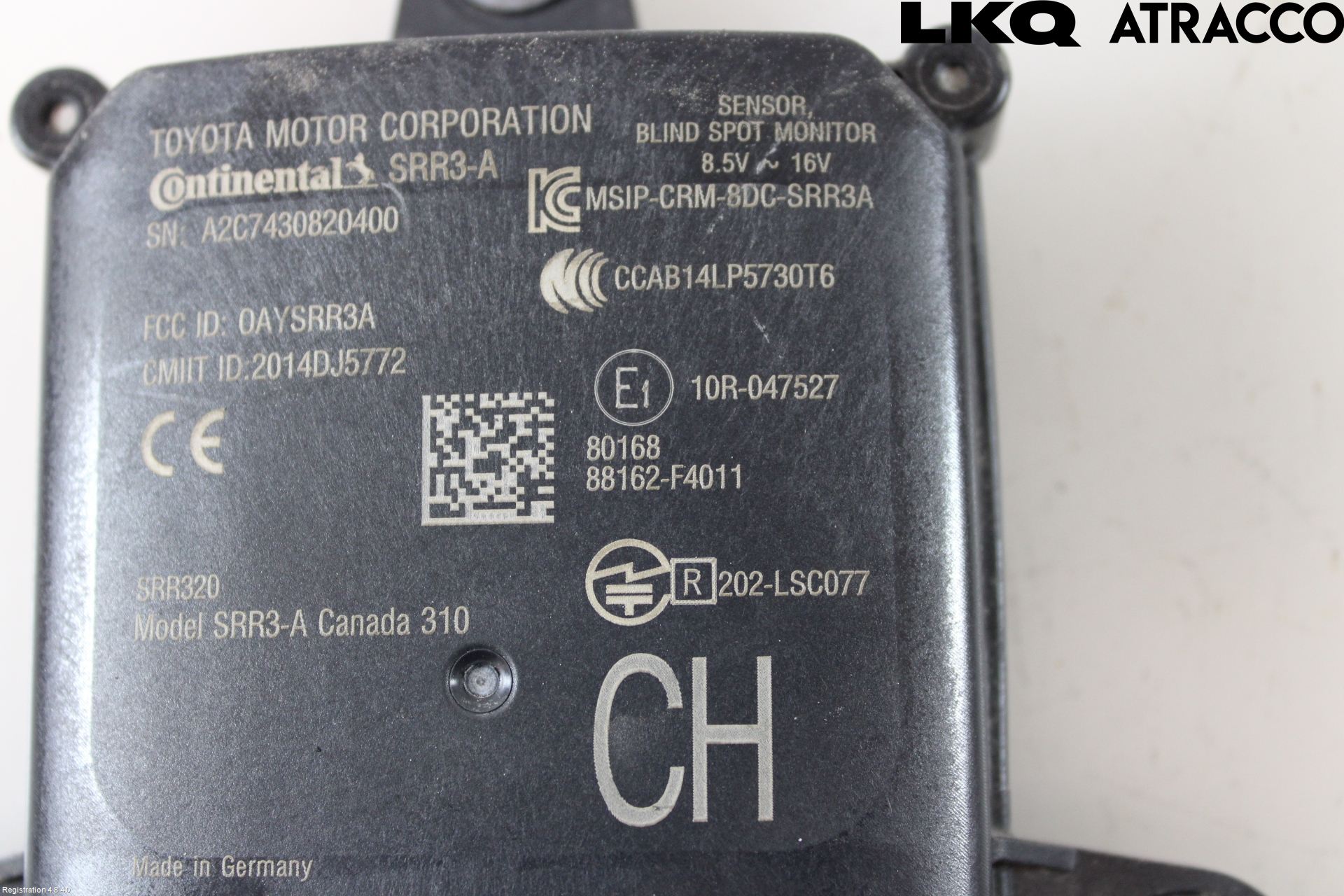 Toyota C-HR 16-23 Sensor Aktivt Kollisionsskydd