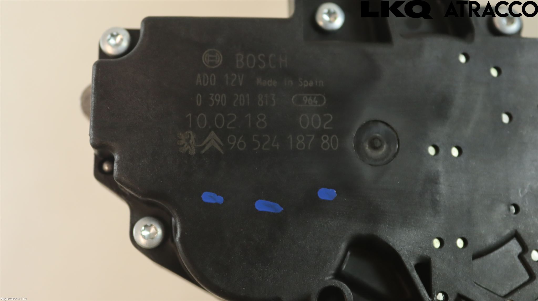 Peugeot 207 Torkarmotor Baklucka