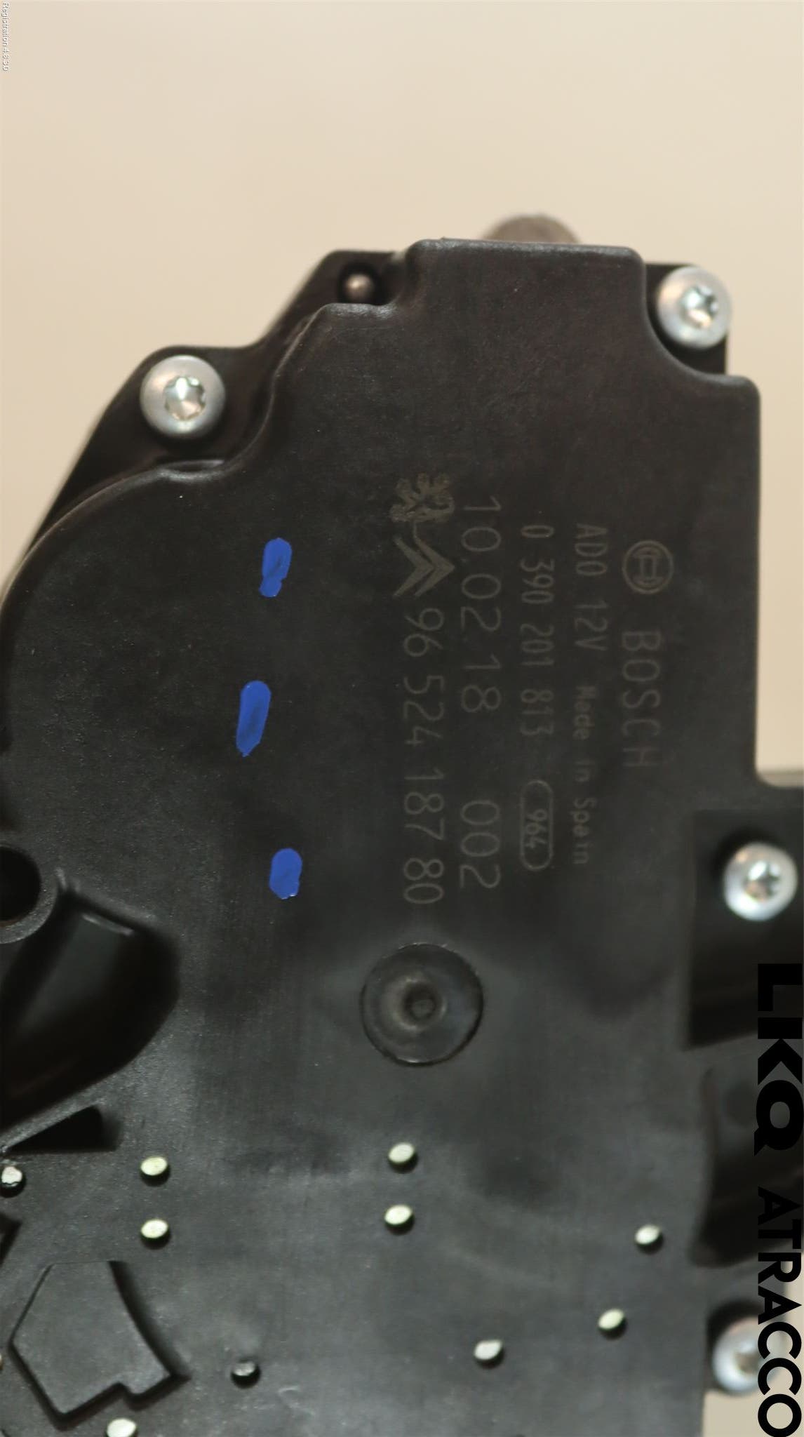 Peugeot 207 Torkarmotor Baklucka