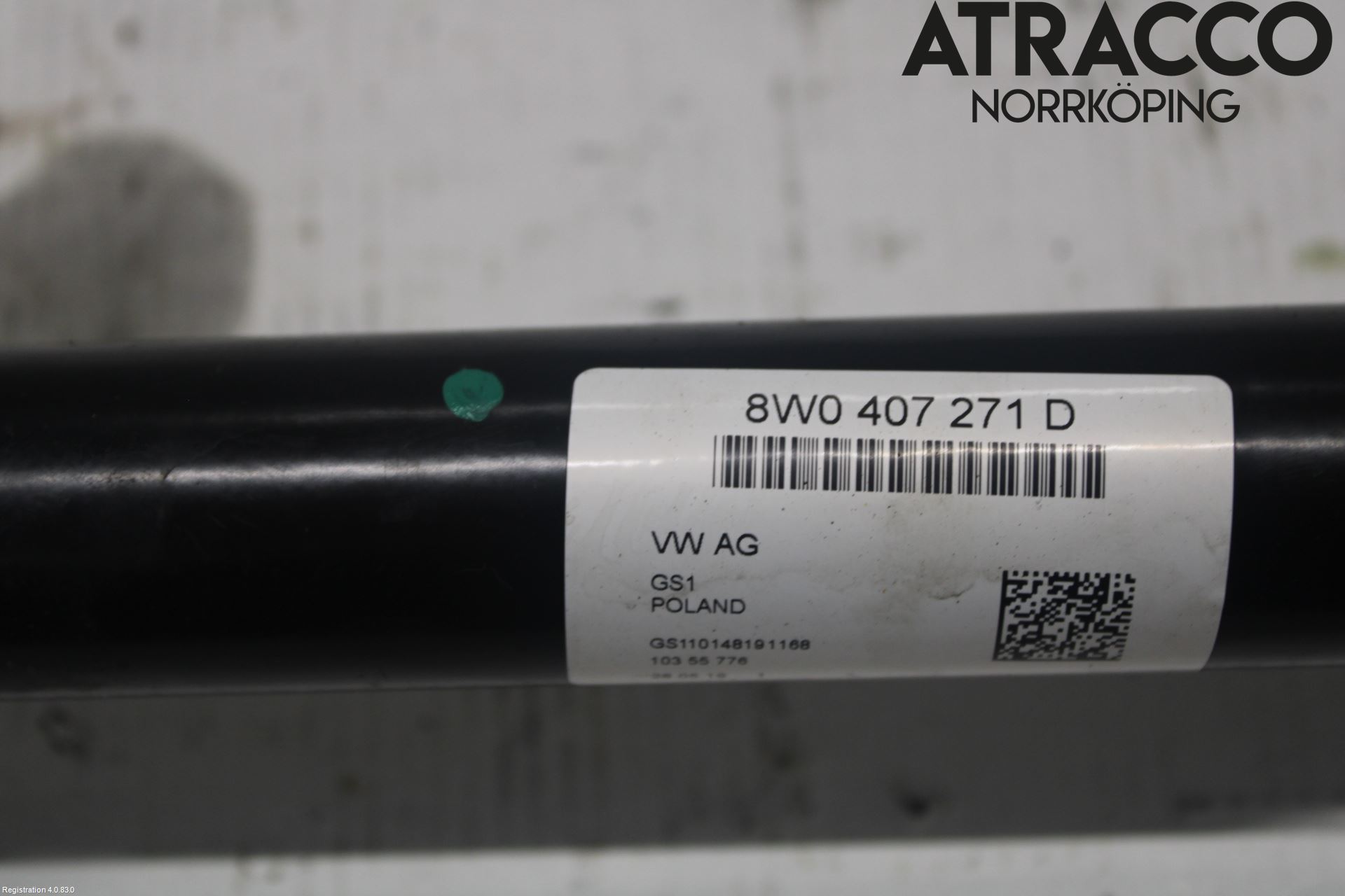 Audi A4/S4 B9 16-19 Drivaxel Fram Vänster