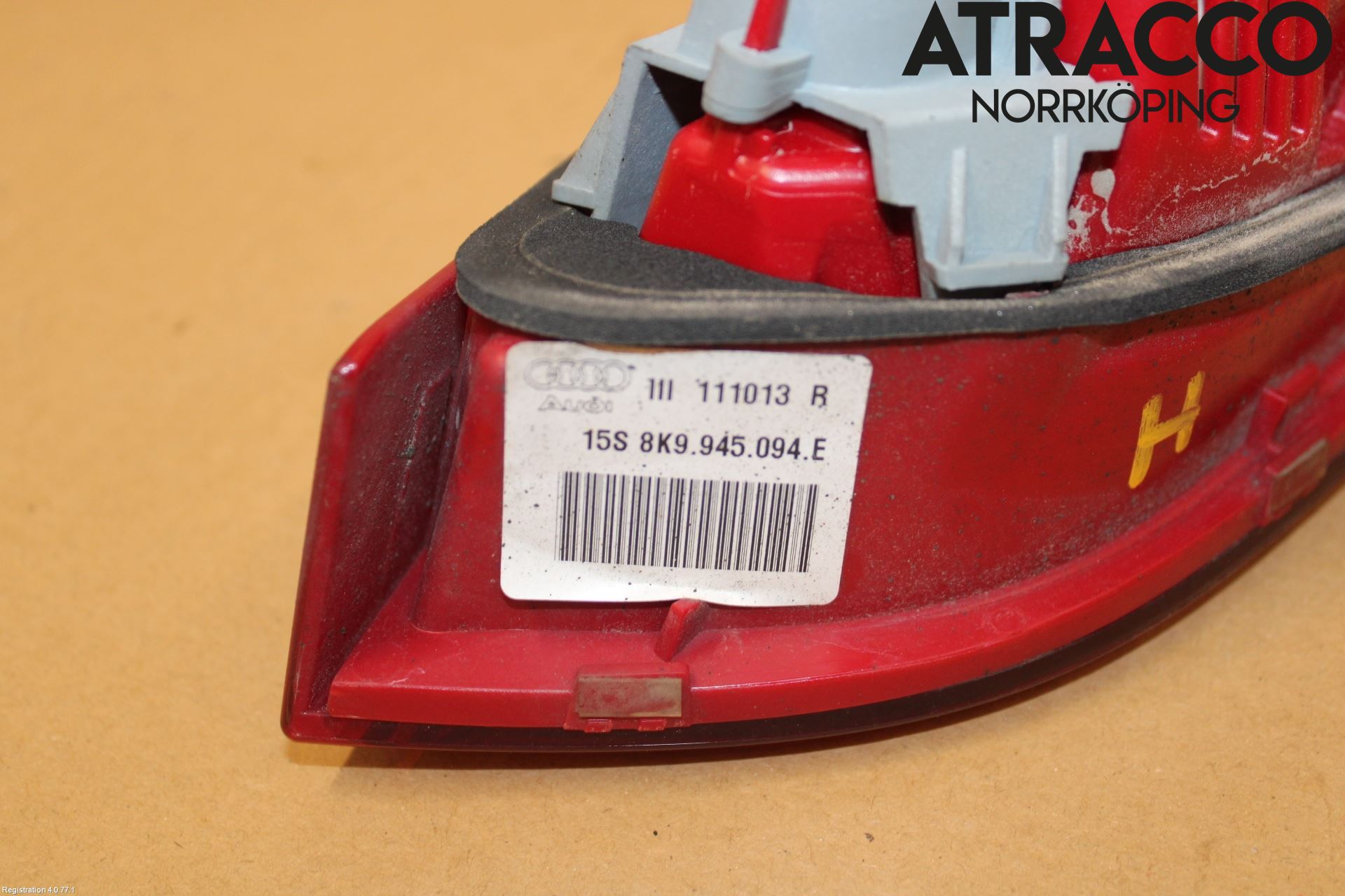 Audi A4 12-15 Bakljus Lucka Hö