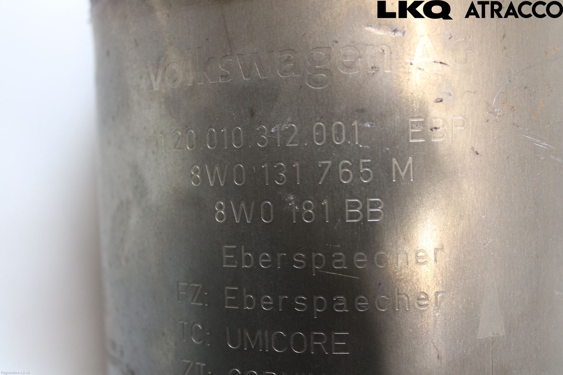 Audi A5 17- Avgas Partikelfilter