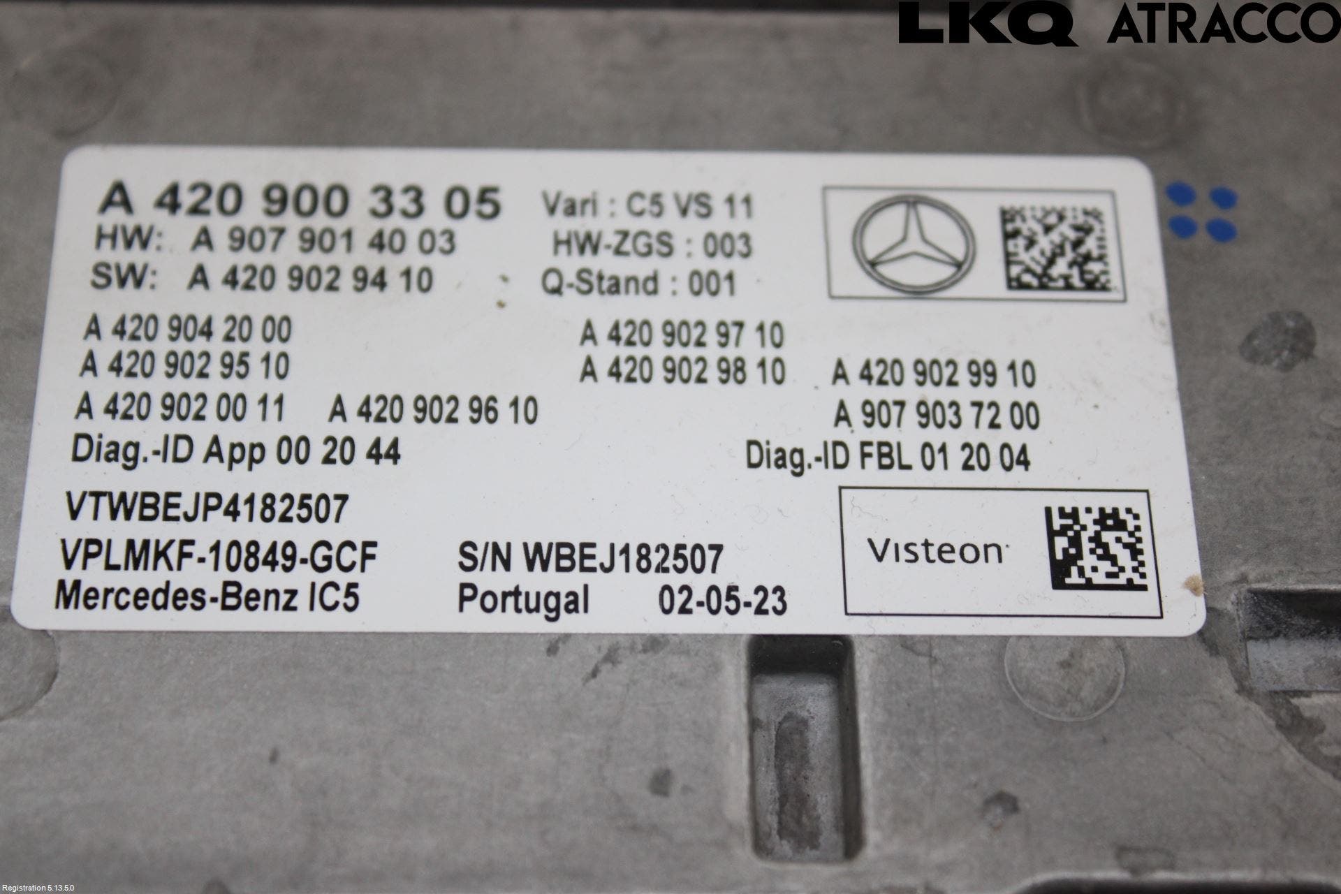 Mercedes-Benz MB SPRINTER (W907/W910) 19- Styrenhet Multimedia