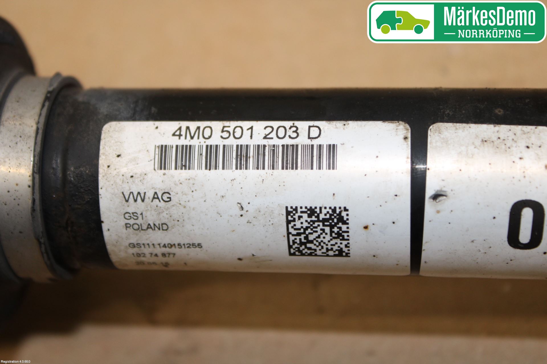 Audi Q7/SQ7 Drivaxel Bak Vänster