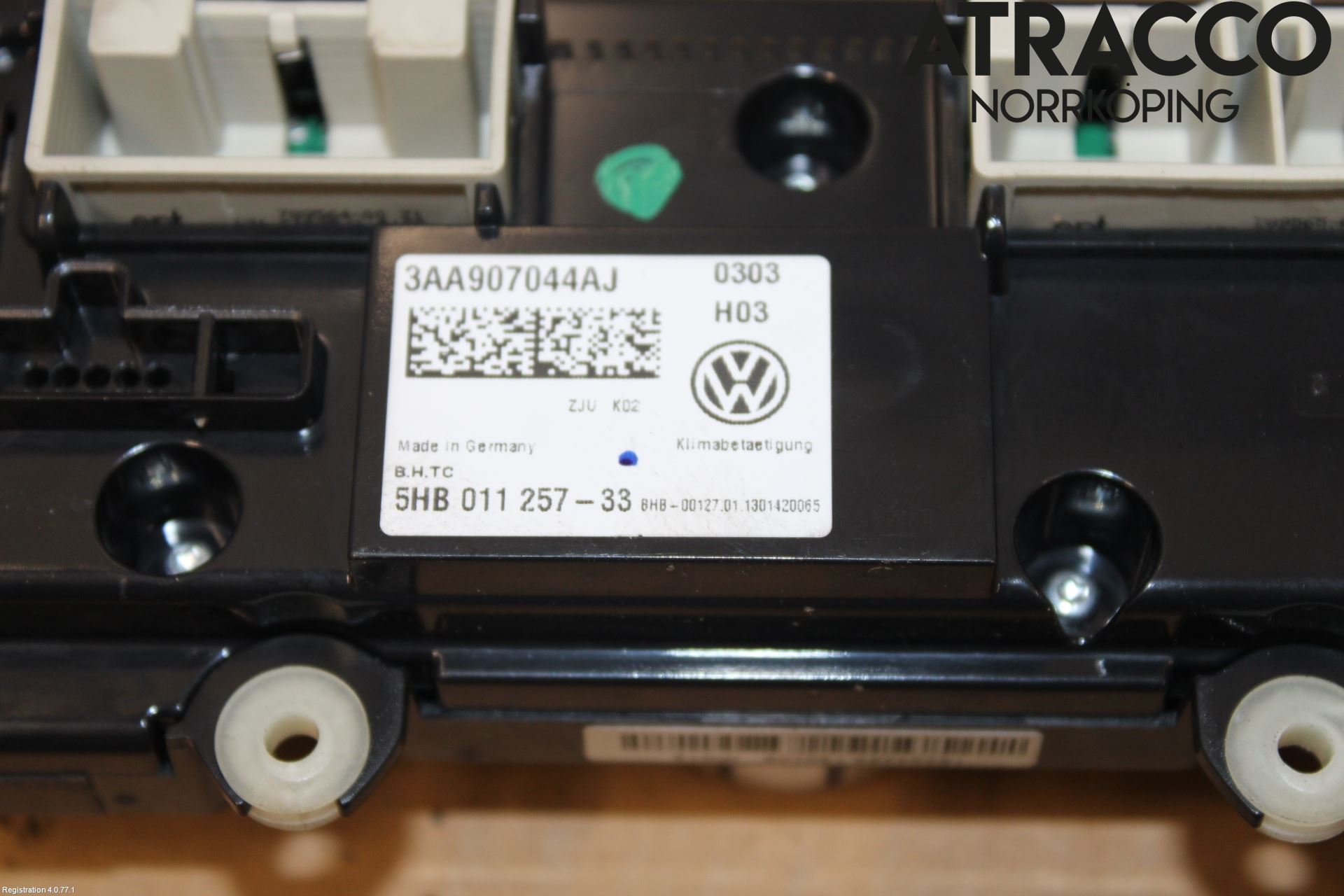 Volkswagen VW TOURAN 10-15 Värmereglage