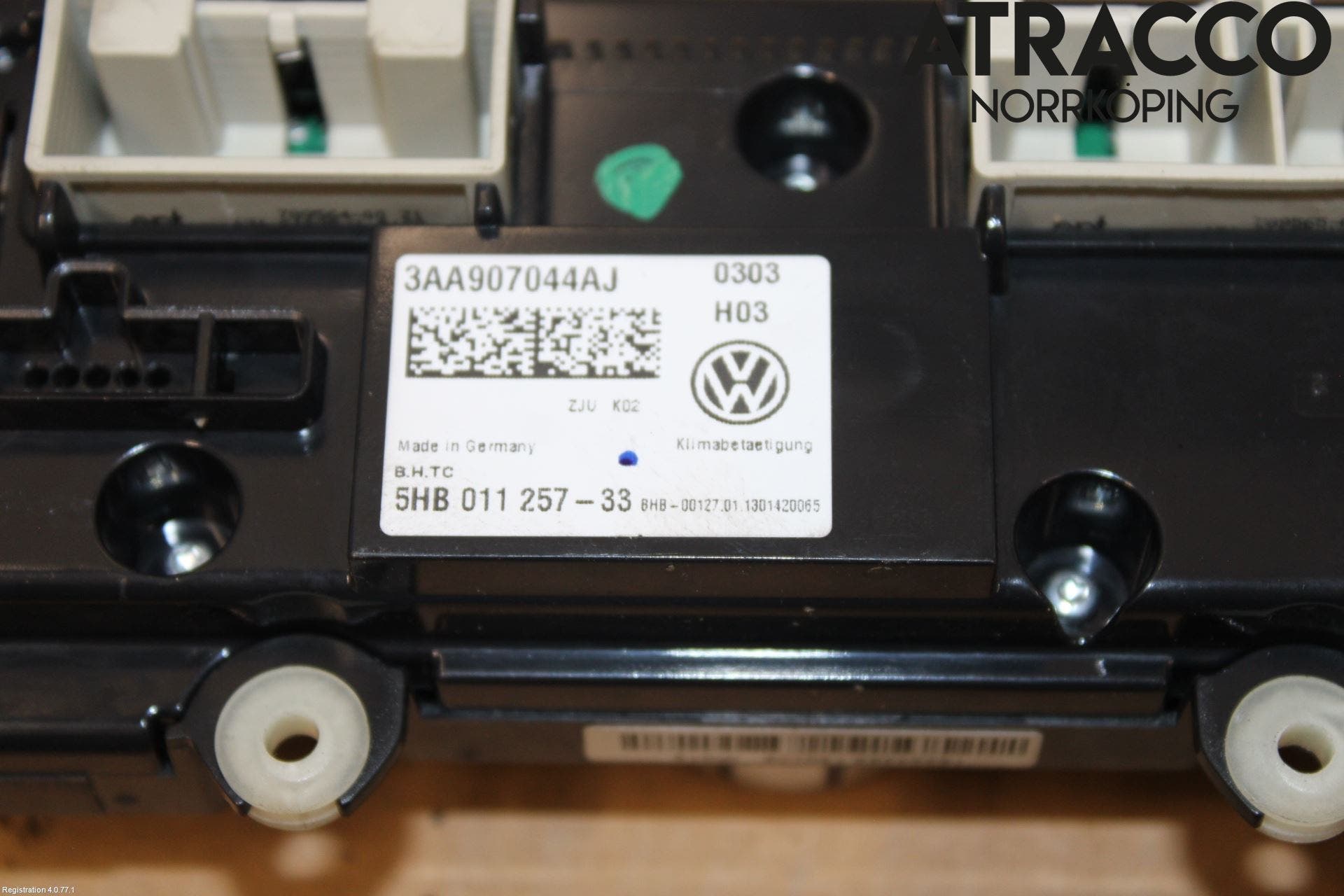 Volkswagen VW TOURAN 10-15 Värmereglage