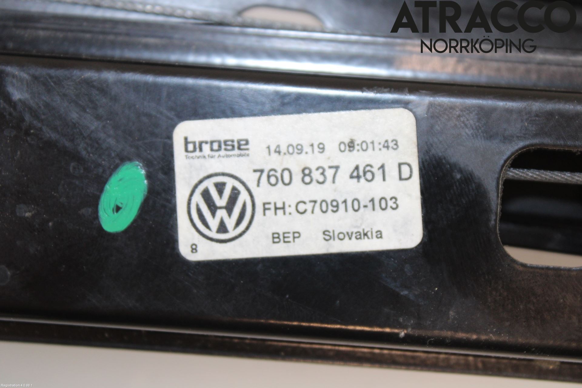 Volkswagen VW TOUAREG CR 18- Fönsterhiss El Kompl