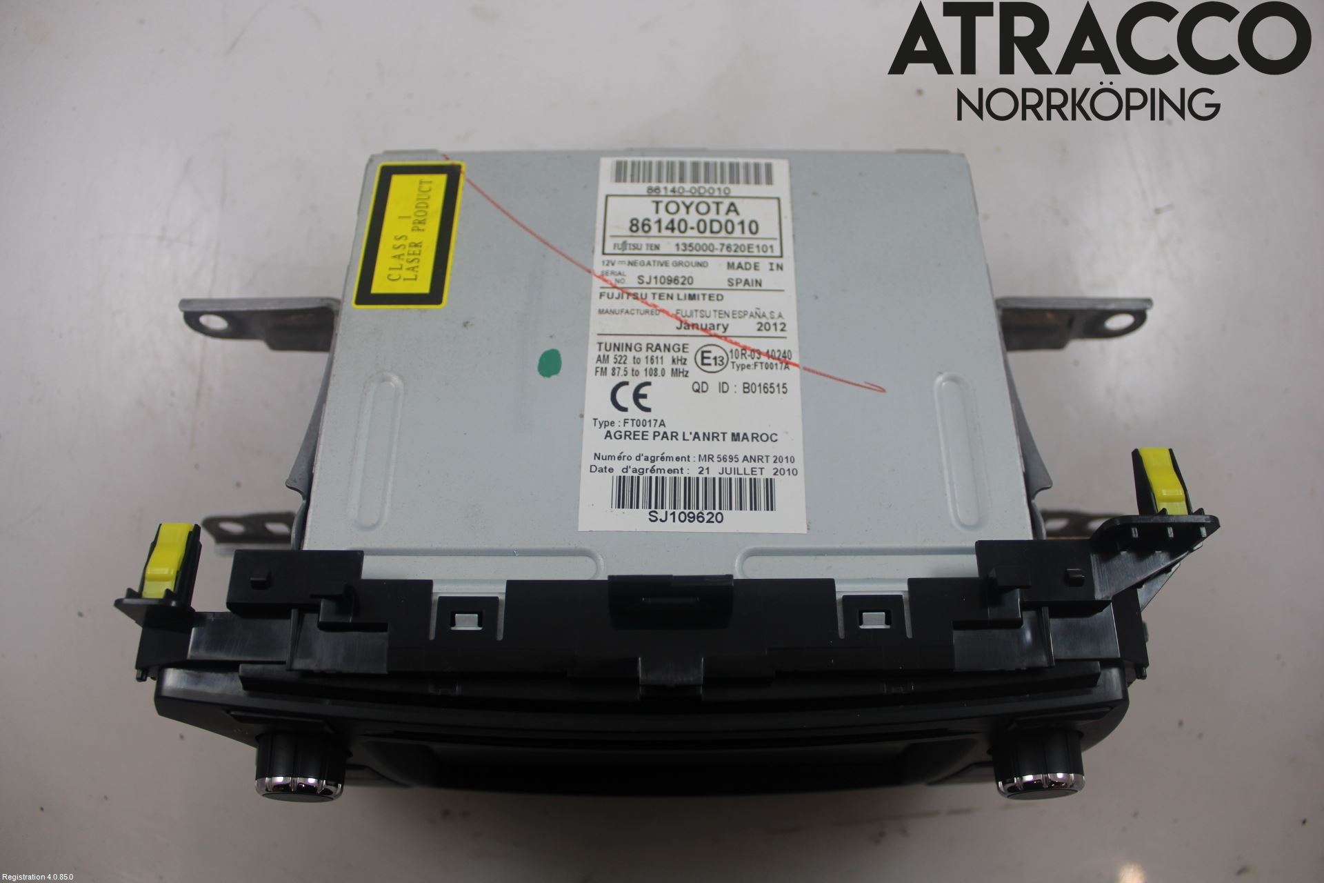 Toyota YARIS XP130 12-14 Cd Radio - Multimediapanel