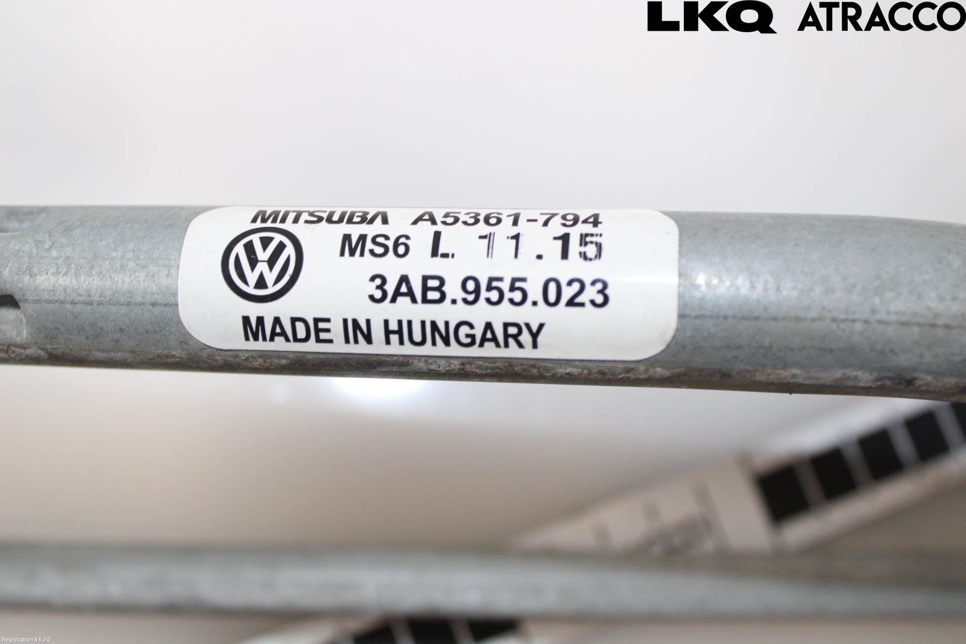 Volkswagen VW PASSAT 11-14 Torkarmekanism Vindruta