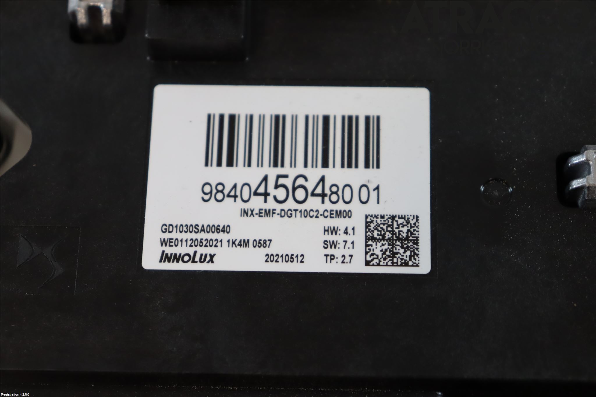 Citroen C4/E-C4 C4X/E-C4X III 21- Multifunktionsdisplay