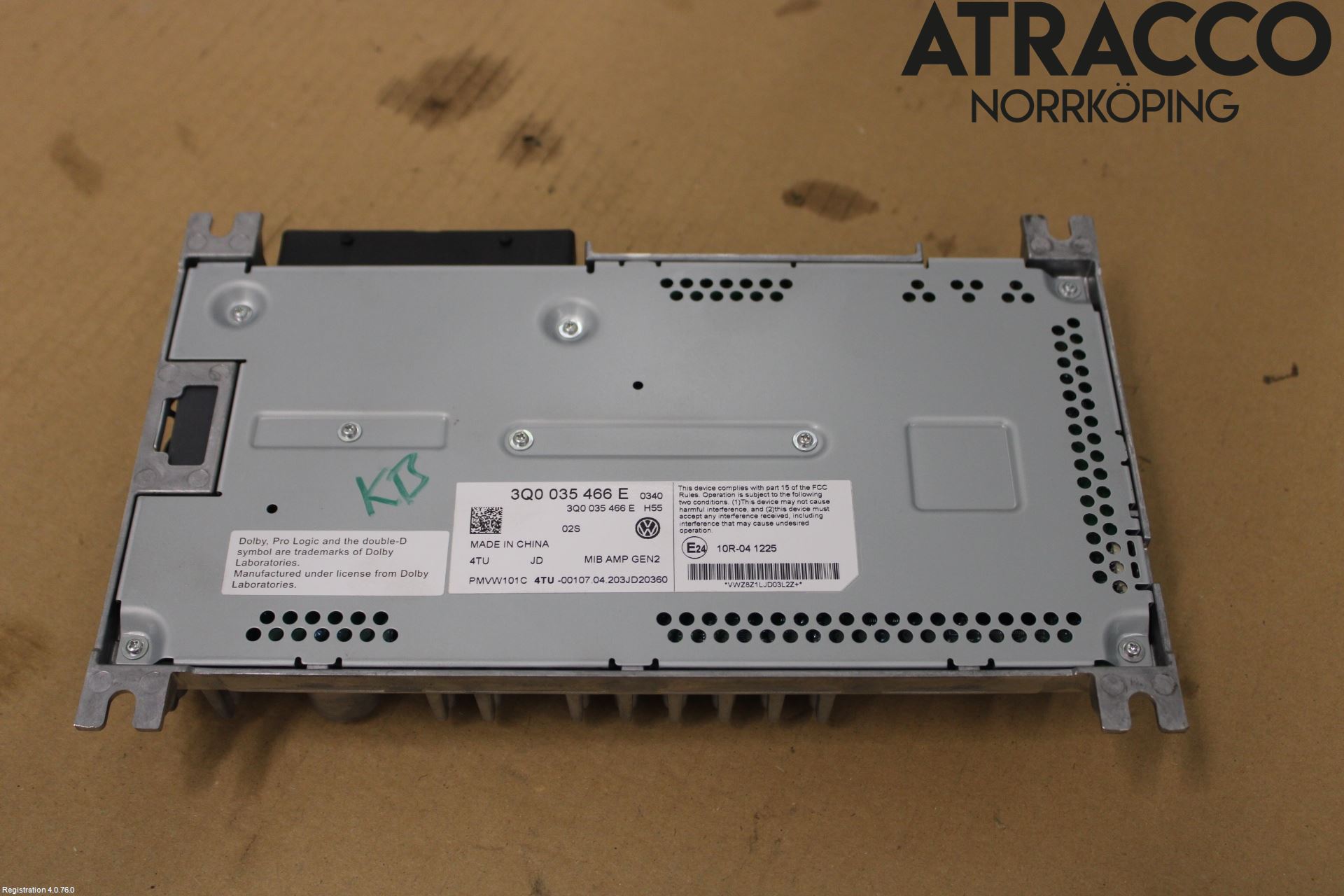 Volkswagen VW TOUAREG CR 18- Radio-Stereo Förstärkare