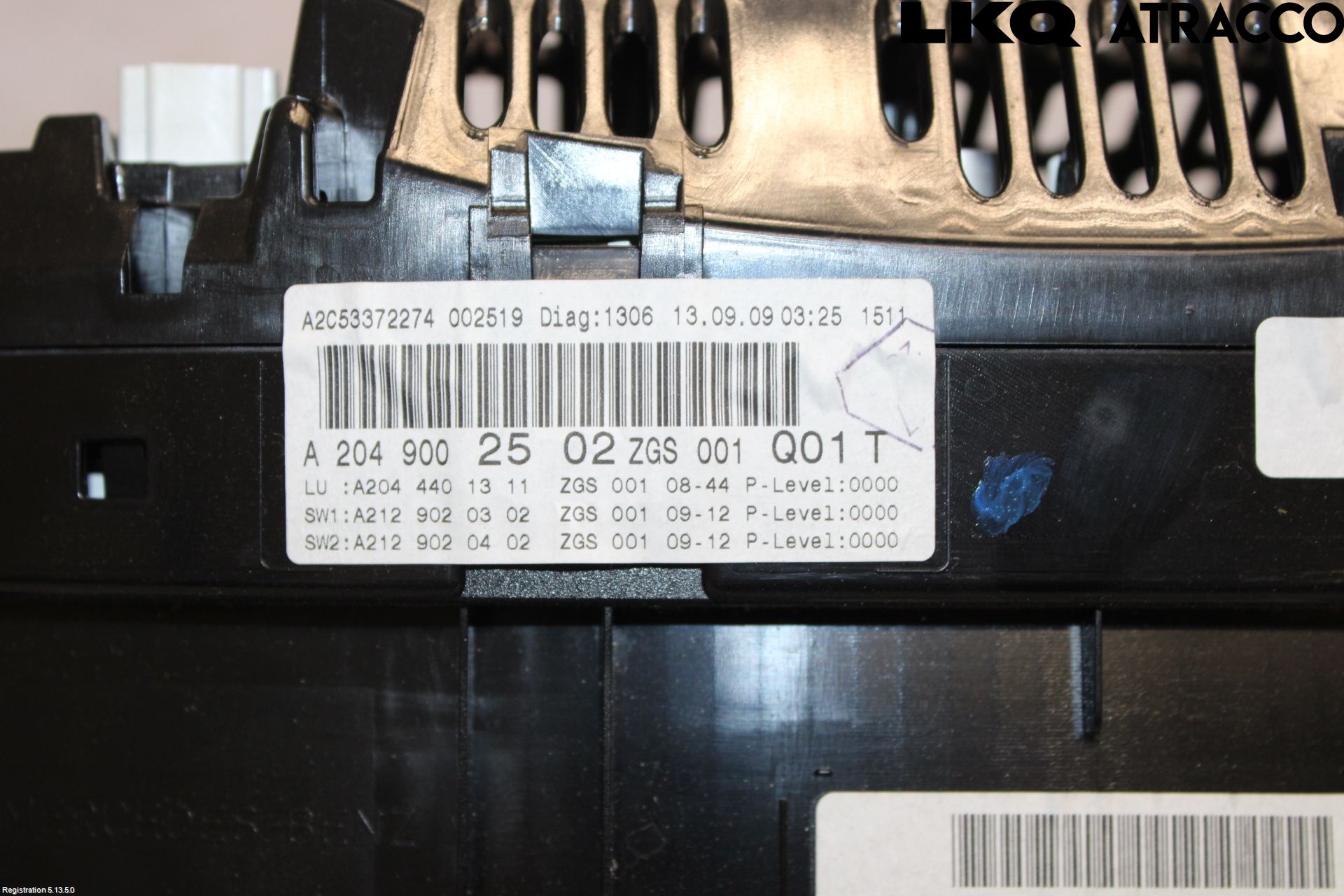 Mercedes-Benz MB C-KLASS (W204) 07-15 Instrument Komb