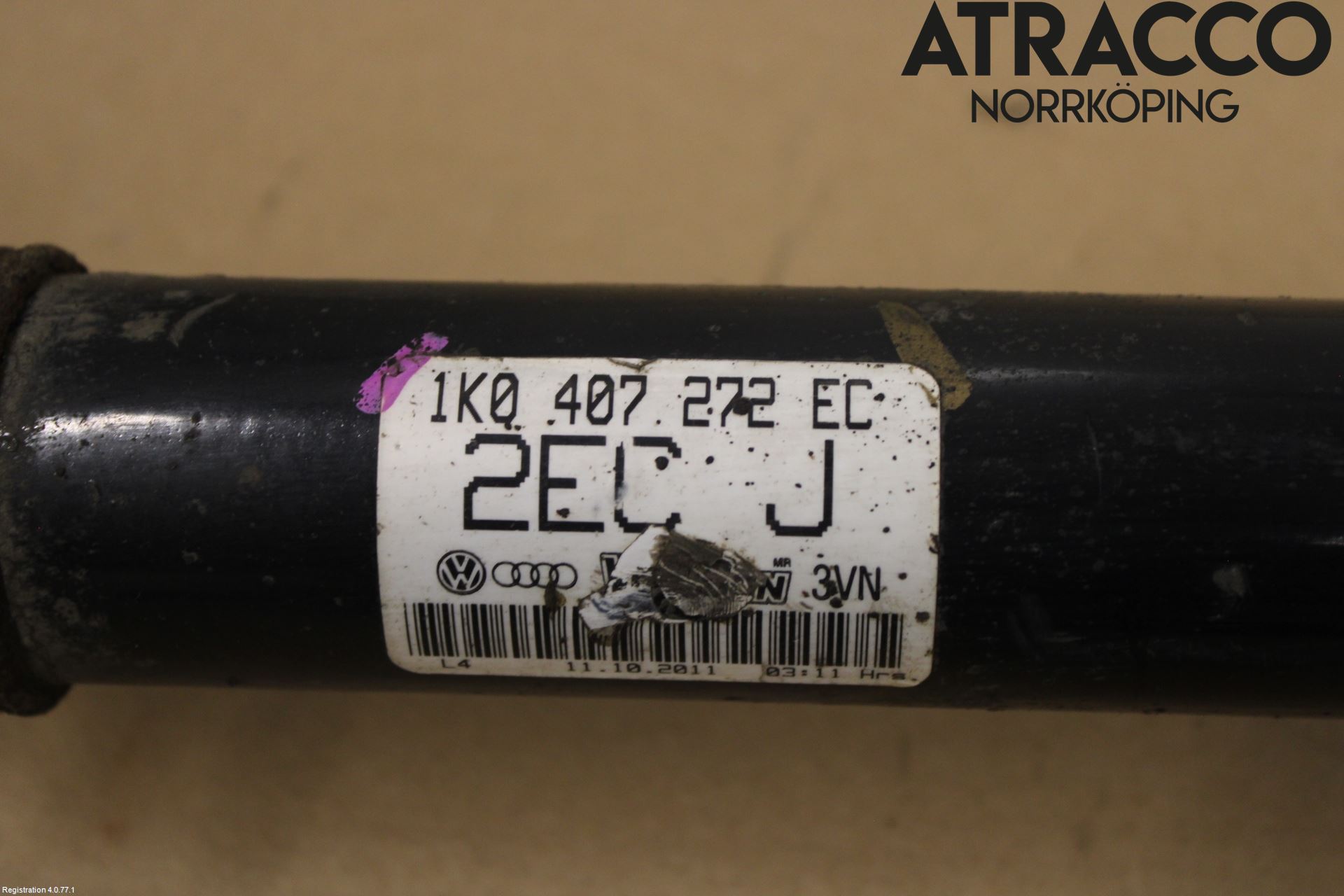 Volkswagen VW GOLF VI 09-13 Drivaxel Fram Höger