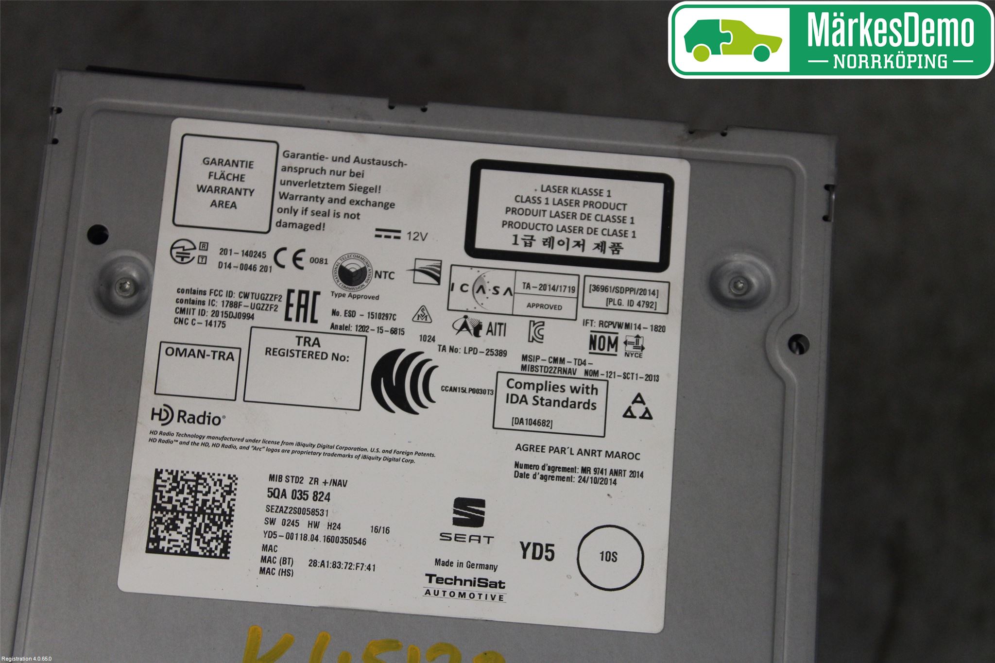 Seat LEON 13-20 Cd Radio - Multimediapanel