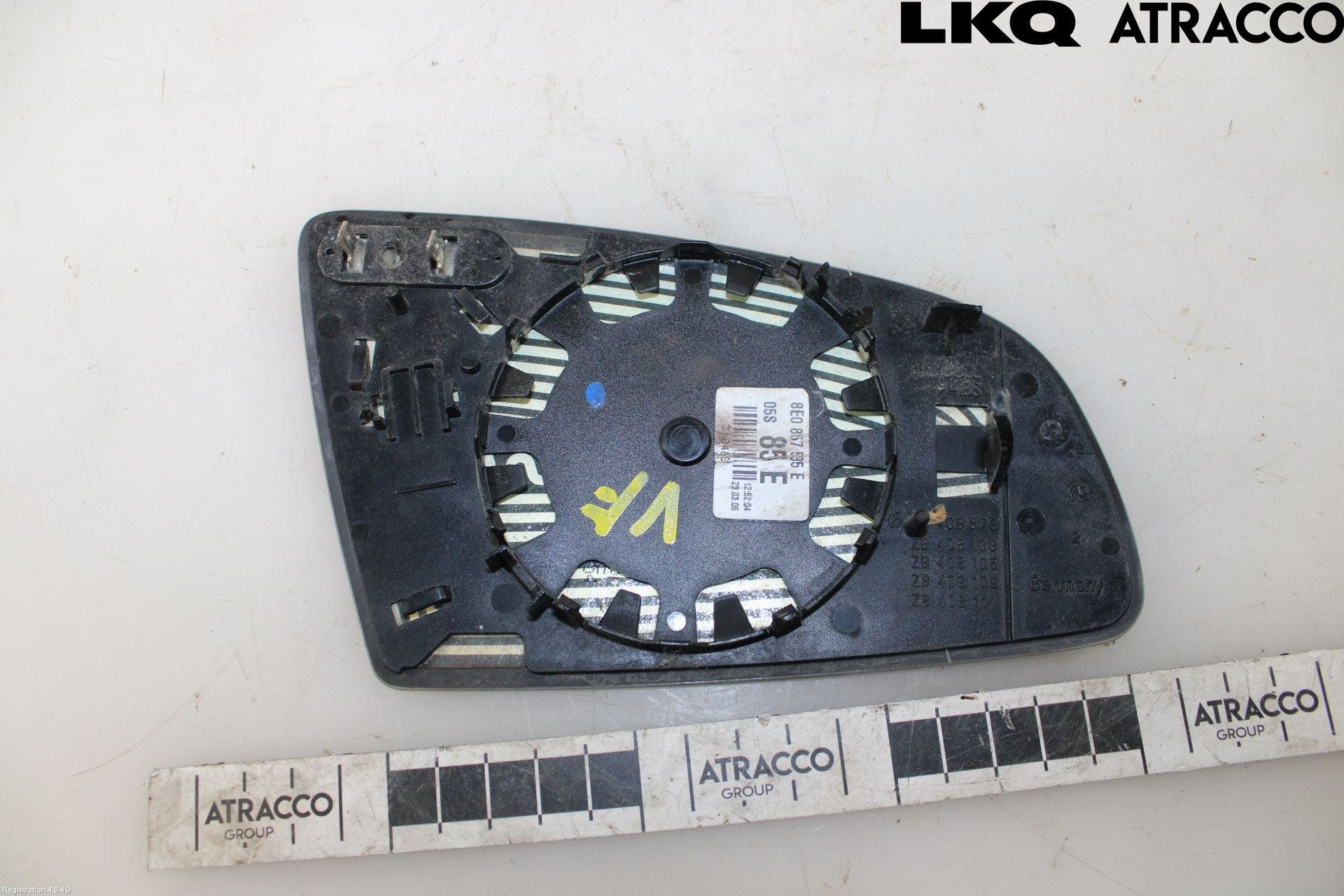 Audi A4/S4 05-07 Spegelglas Vä