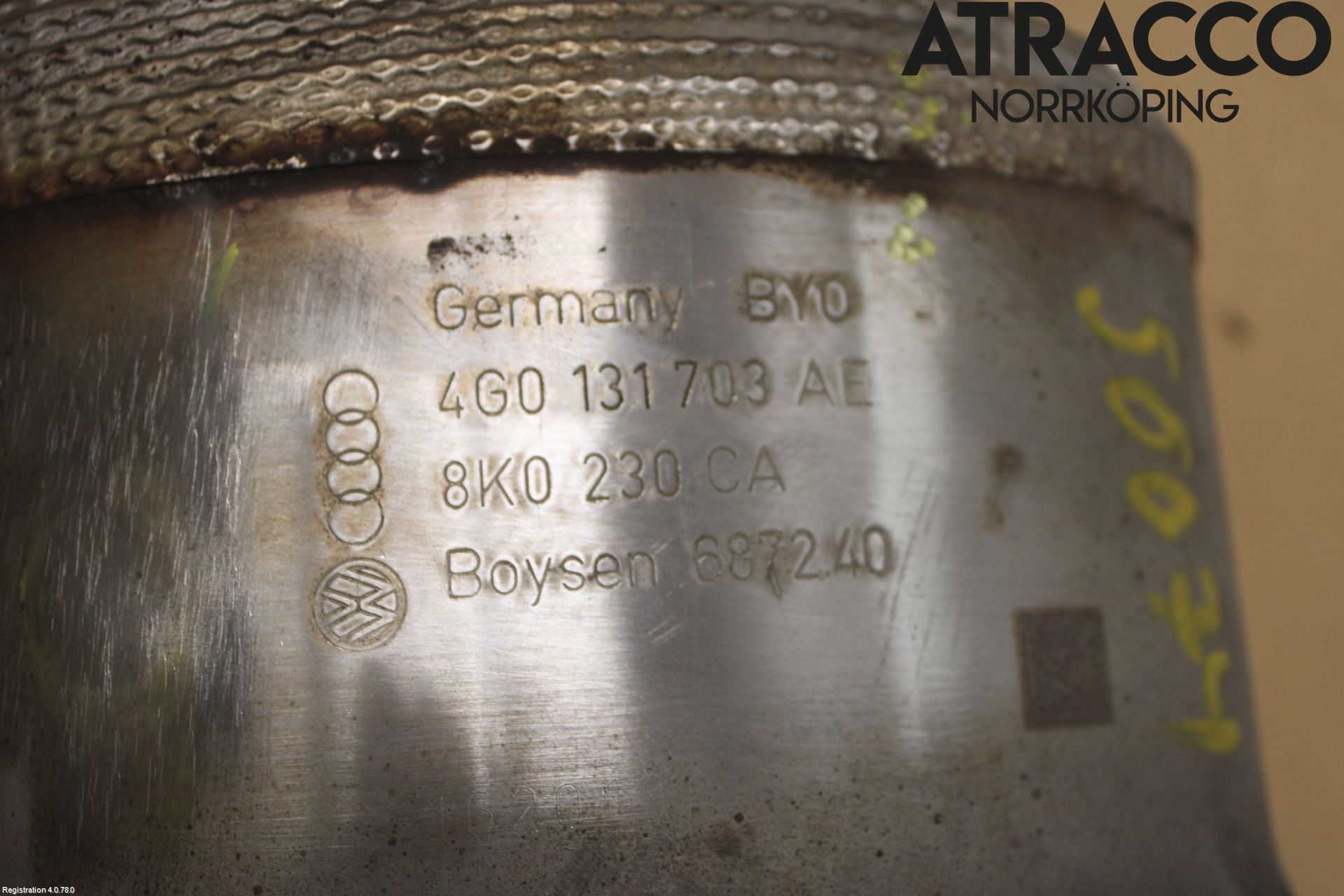 Audi A4/S4 B9 16-19 Katalysator