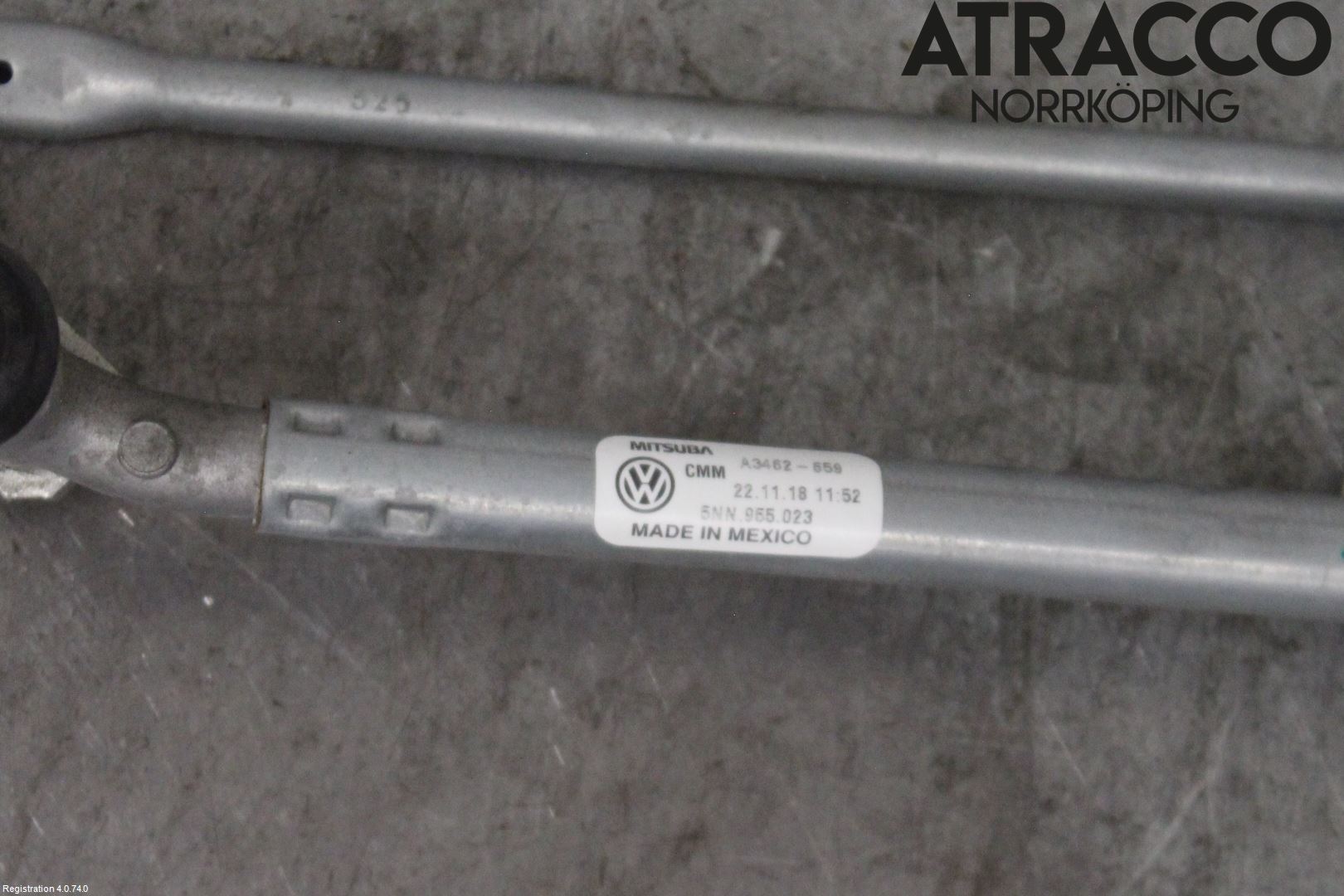 Volkswagen VW TIGUAN ALLSPACE 18- Torkarmekanism Vindruta