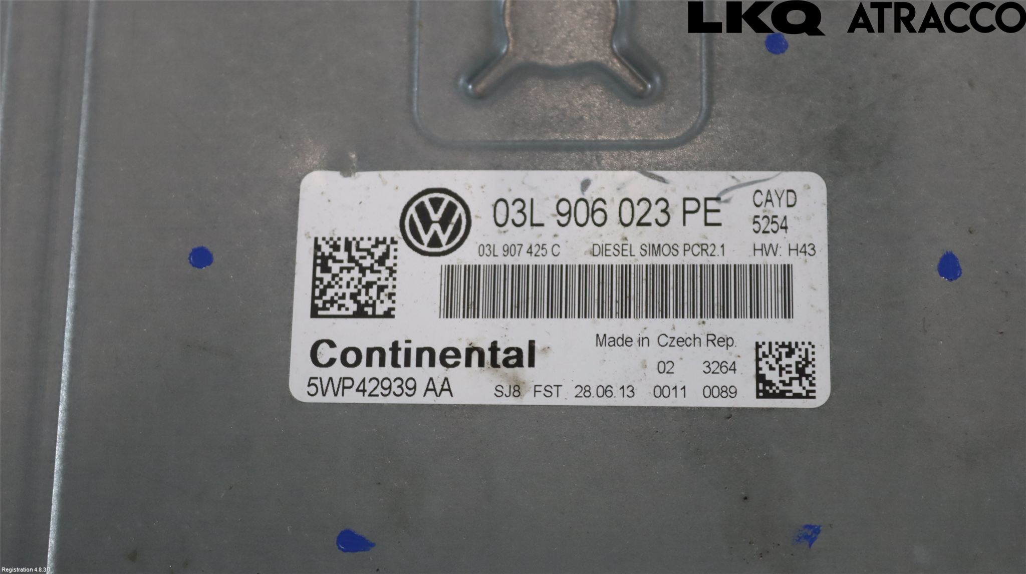 Volkswagen VW CADDY 11-15 Styrenhet Inspump Diesel