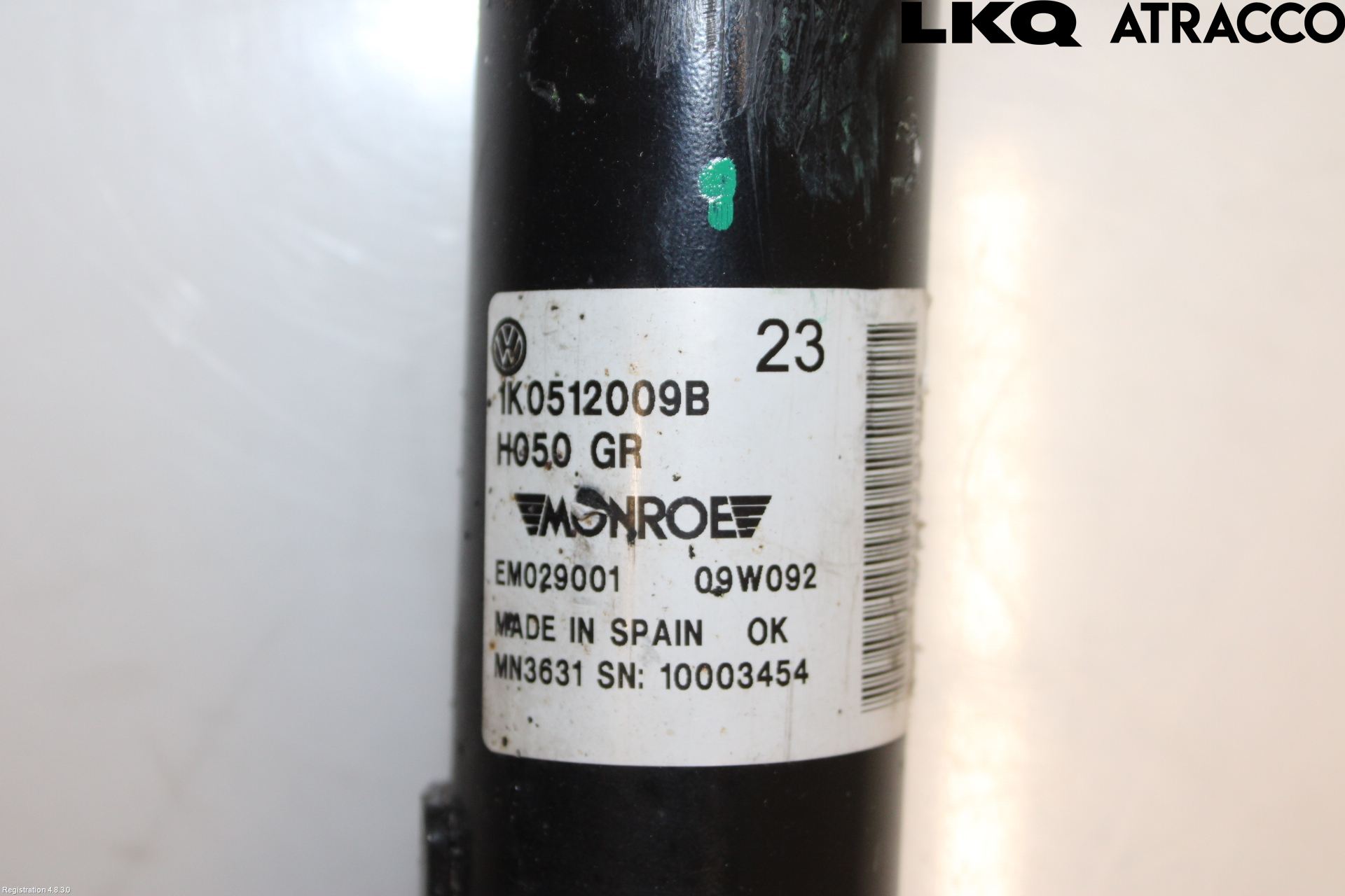 Volkswagen VW SCIROCCO 09-17 Stötdämpare Bak