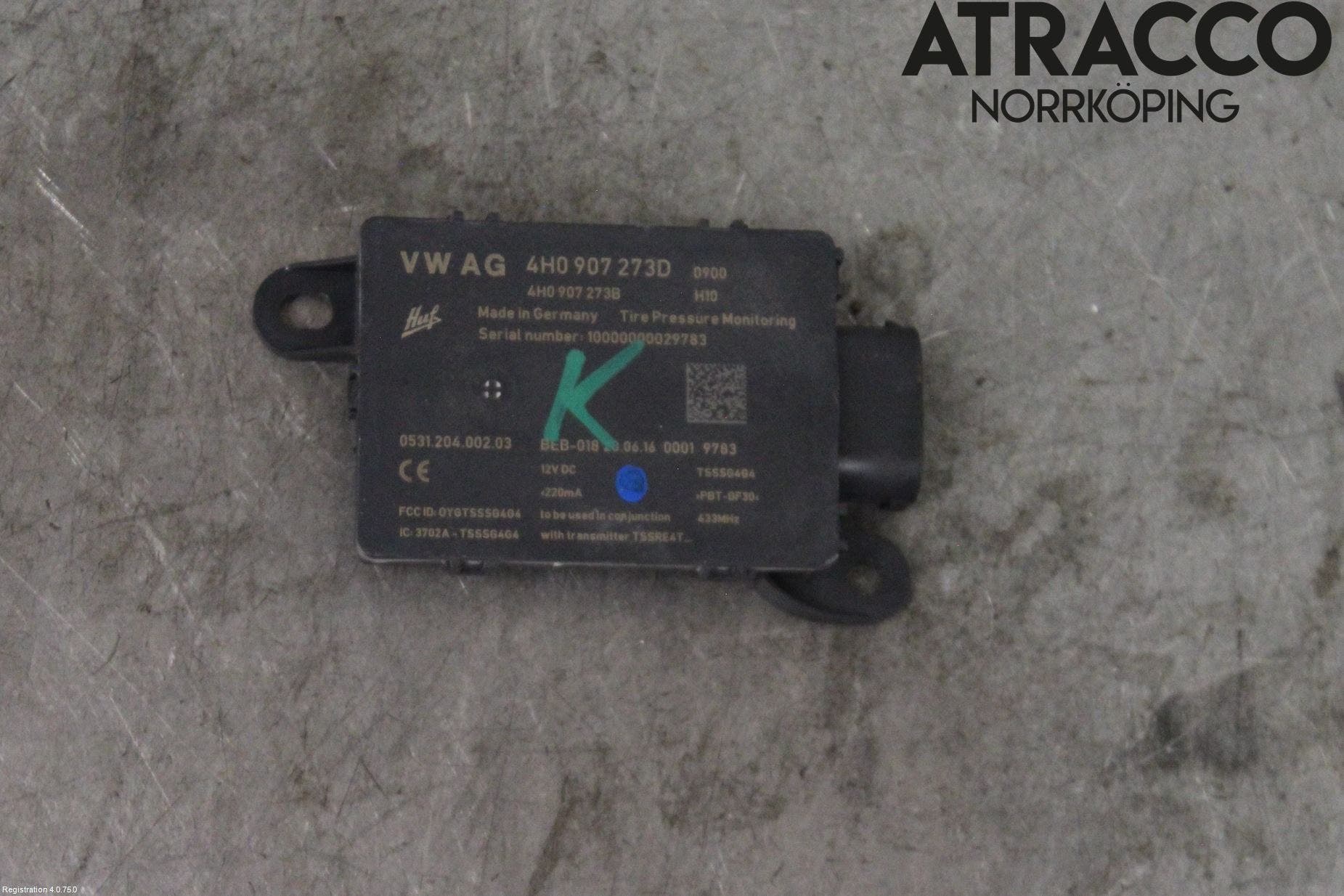 Audi R8 Givare Däcktryck