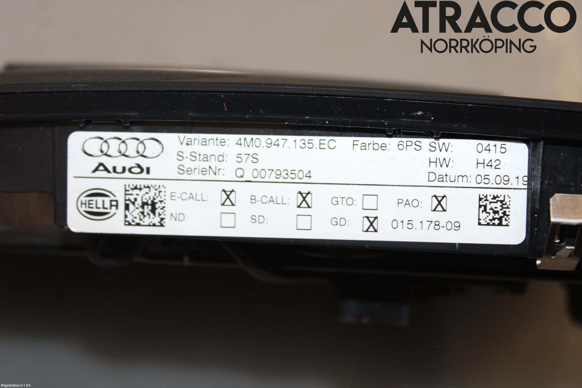 Audi Q7/SQ7 Innerbelysning