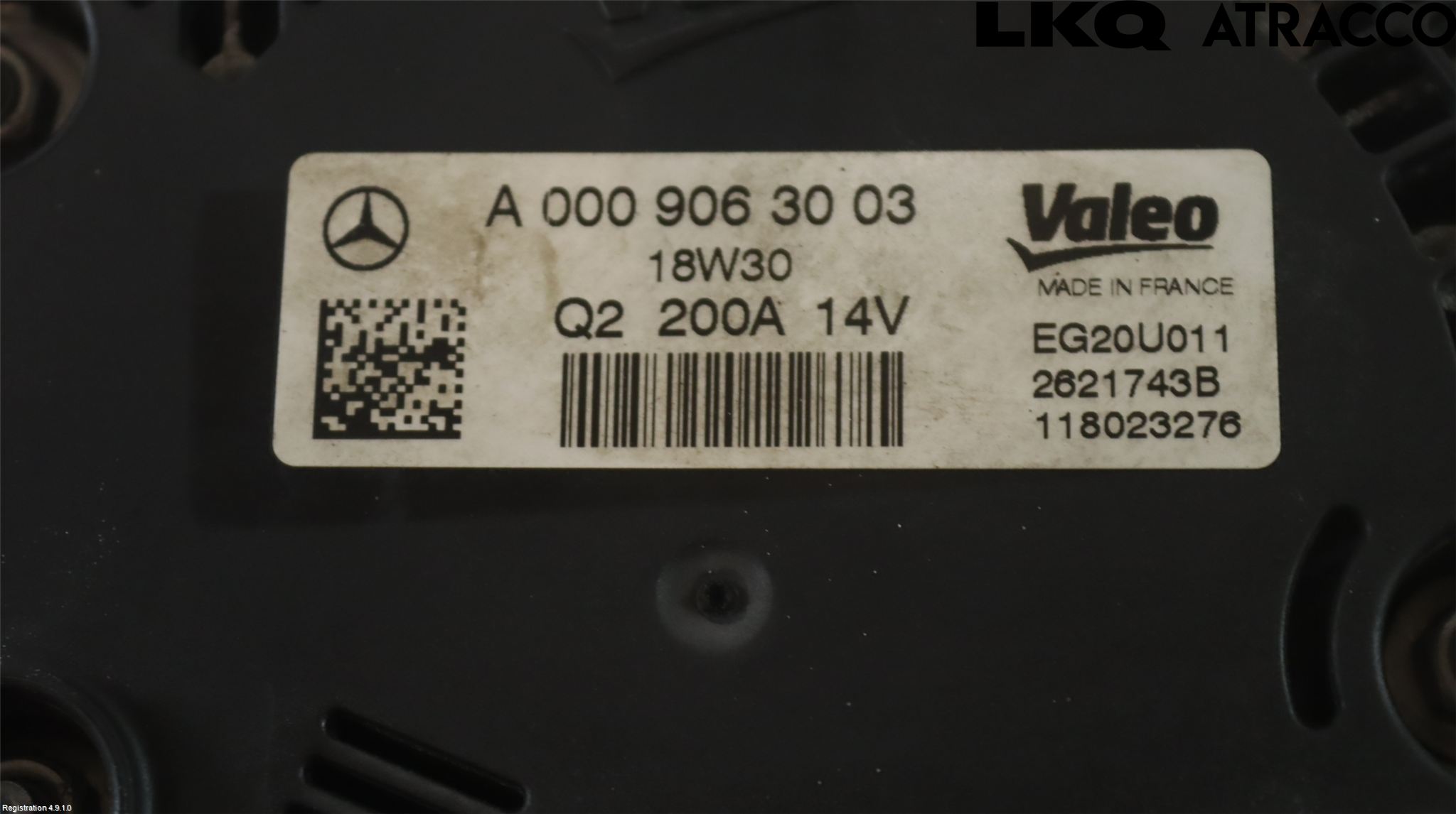 Mercedes-Benz MB C-KLASS (W205) 14-21 Generator