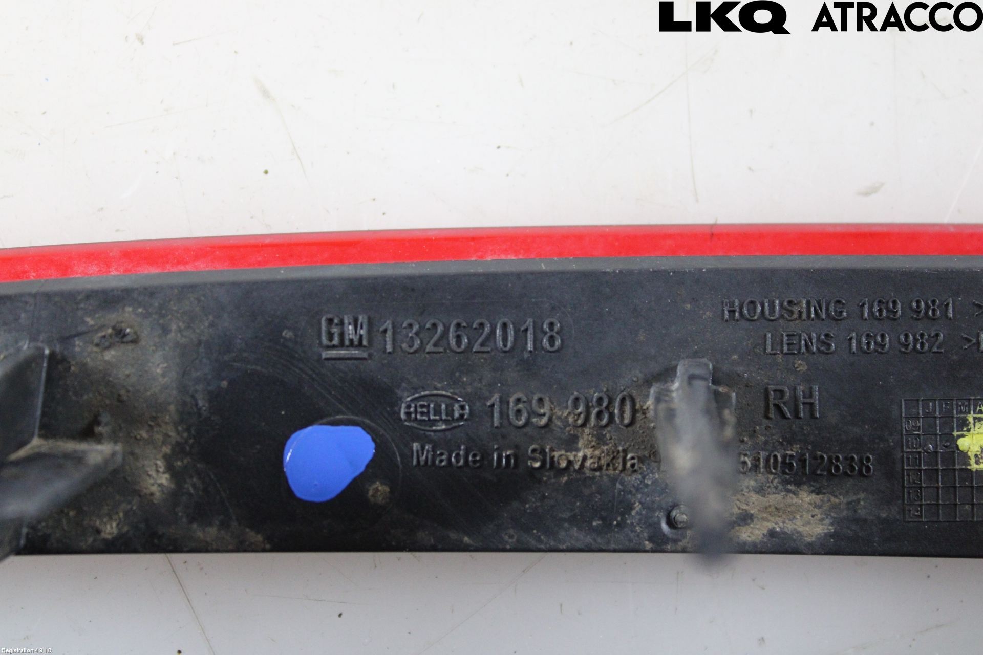 Opel ASTRA J 10-15 Dimljus/Reflex Bak