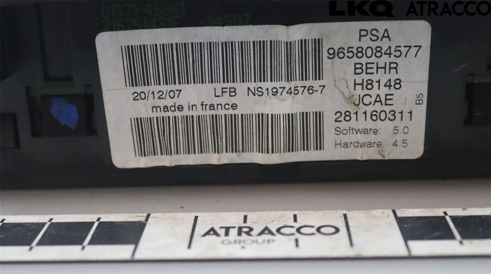 Citroen C4 I 05-10 Värmereglage