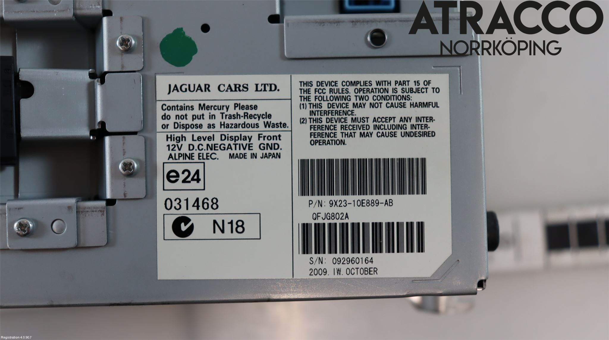 Jaguar XF 08-15 Bildskärm