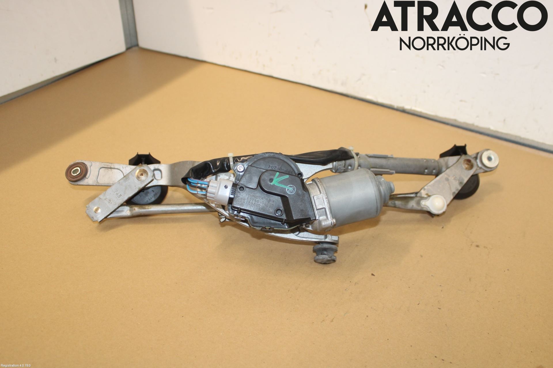 Toyota AURIS 07-09 Torkarmekanism Vindruta