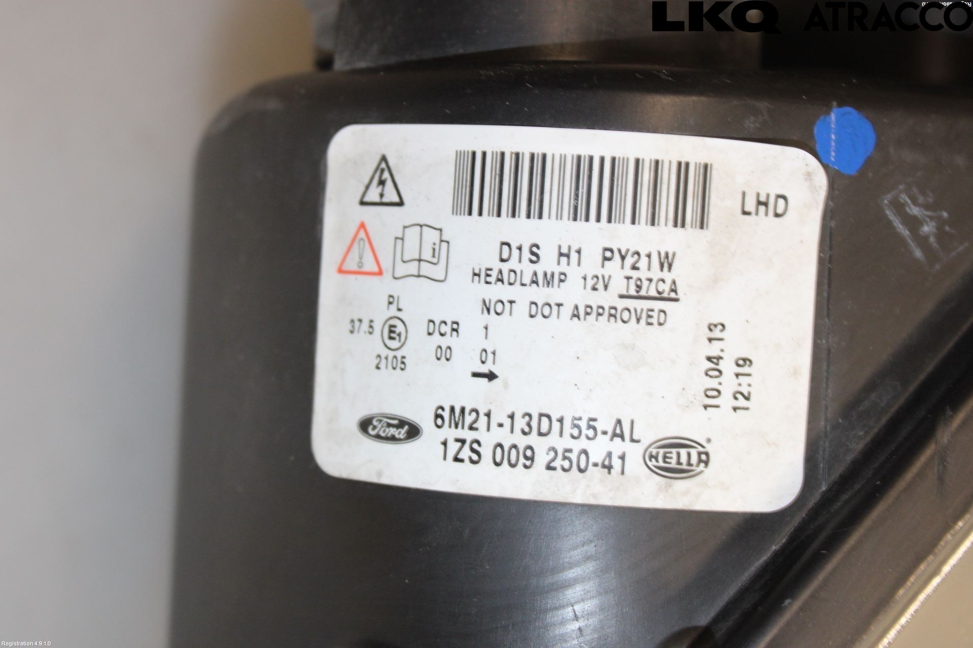 Ford S-MAX 06-15 Strålkastare Vänster