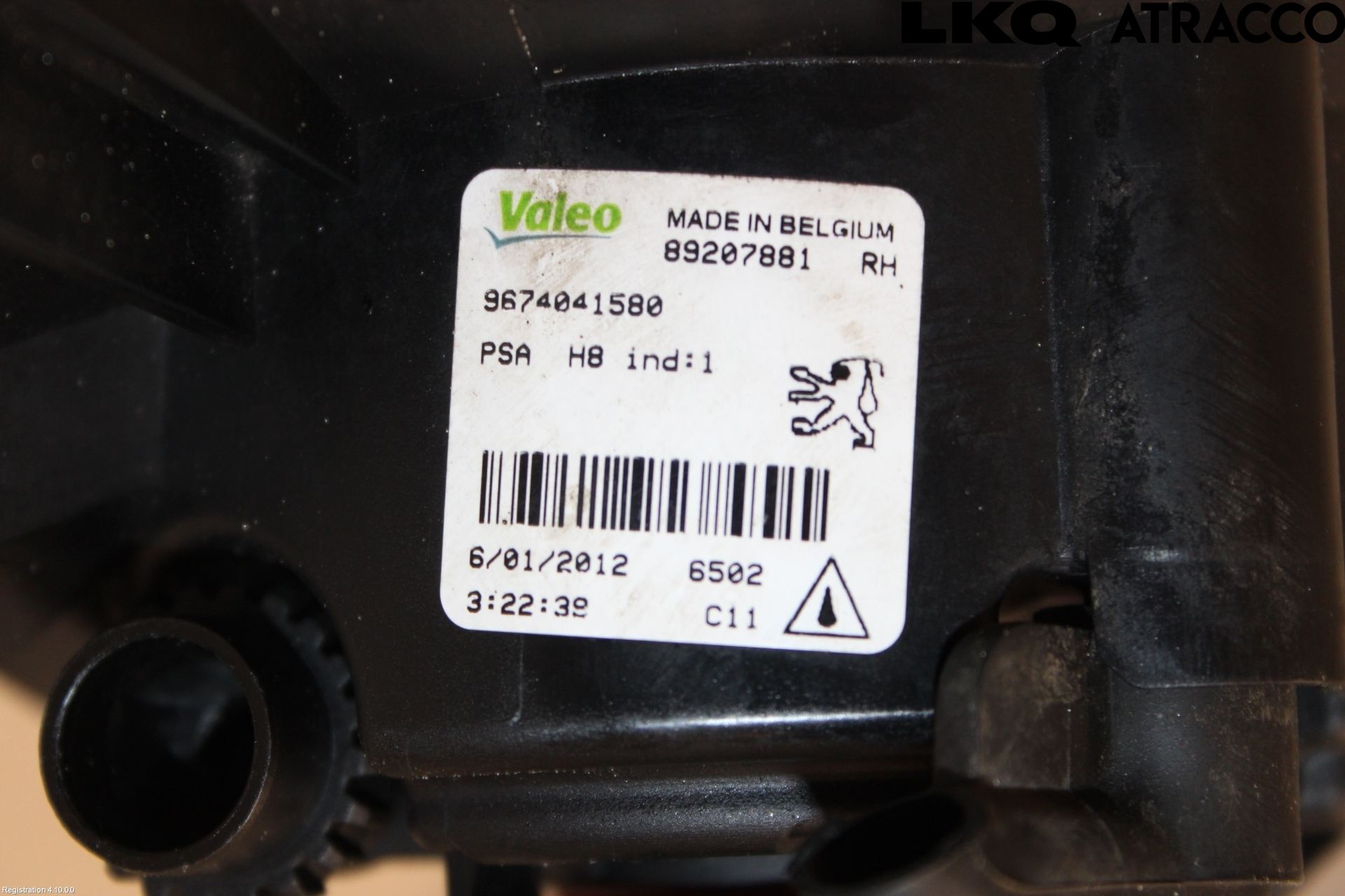 Peugeot 308 08-13 Dimljus-Varselljus Fram