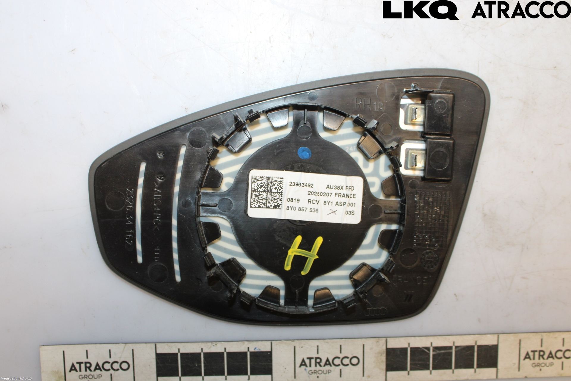 Audi A3/S3 8Y 21- Spegelglas Hö