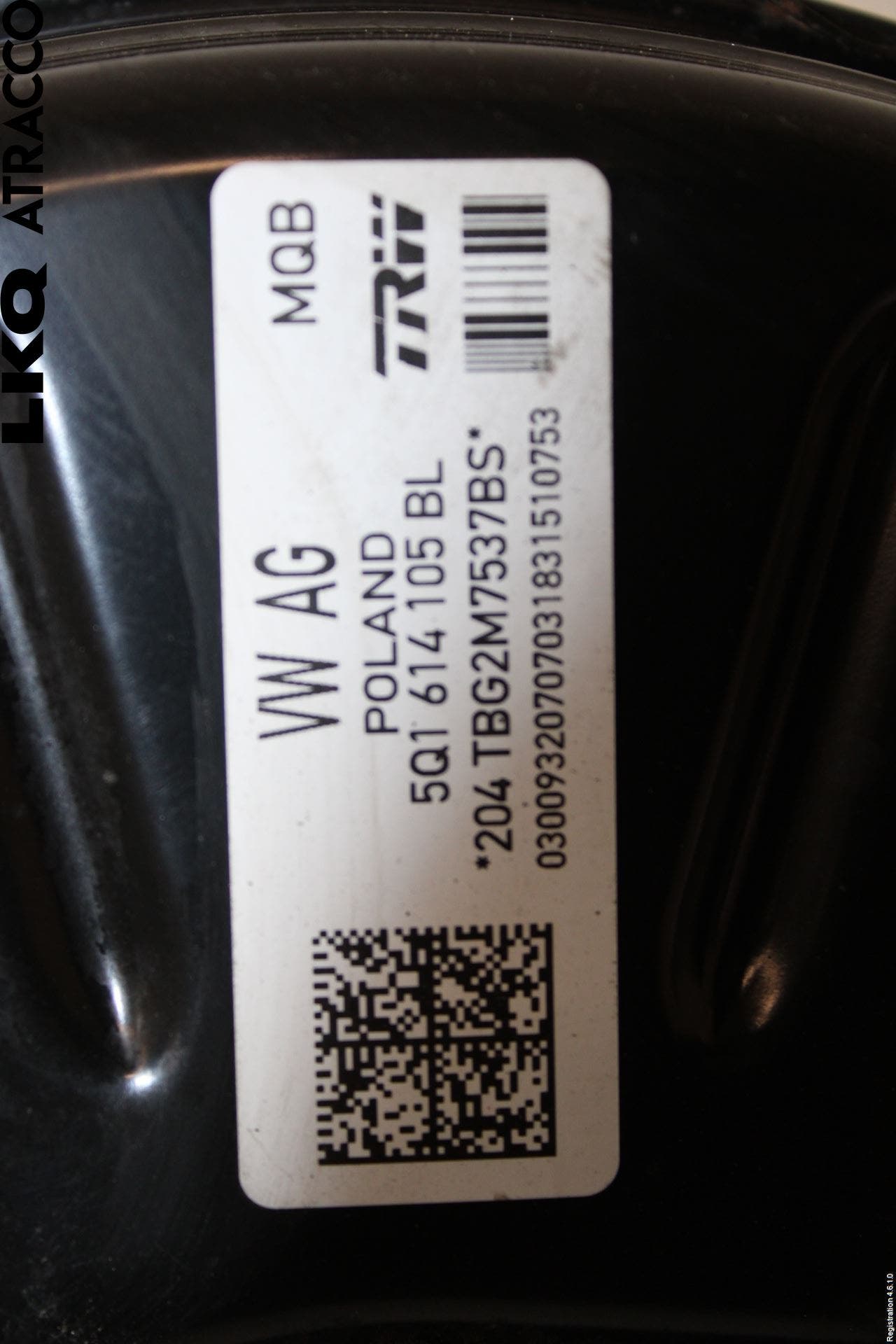 Volkswagen VW PASSAT 15-19 Bromsservo