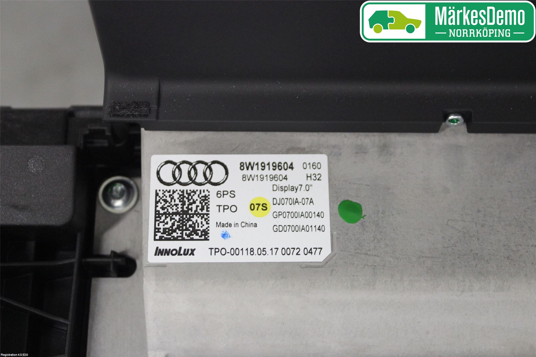 Audi A4/S4 B9 16-19 Bildskärm