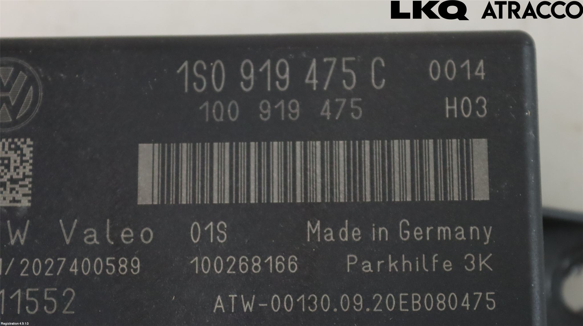 Volkswagen VW UP! / E-UP! Styrenhet Parkeringshjälp