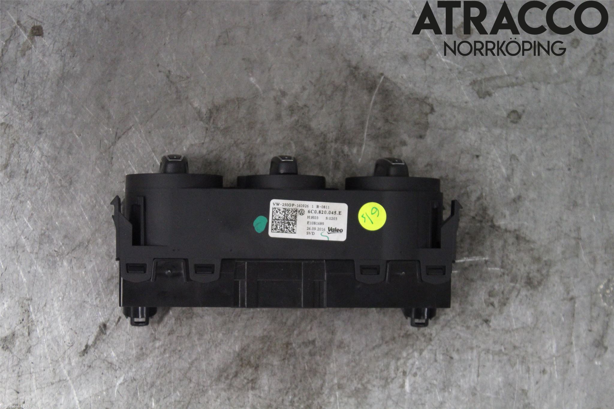 Volkswagen VW POLO 10-17 Värmereglage