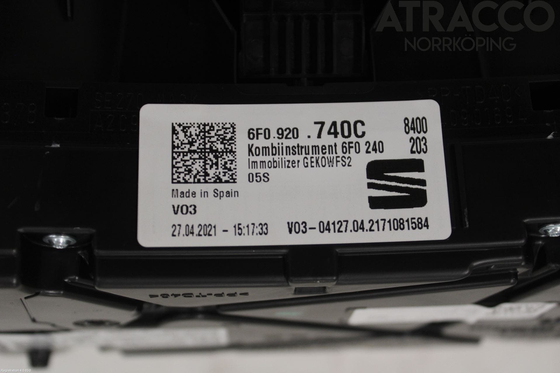 Seat IBIZA V 17-20 Instrument Komb