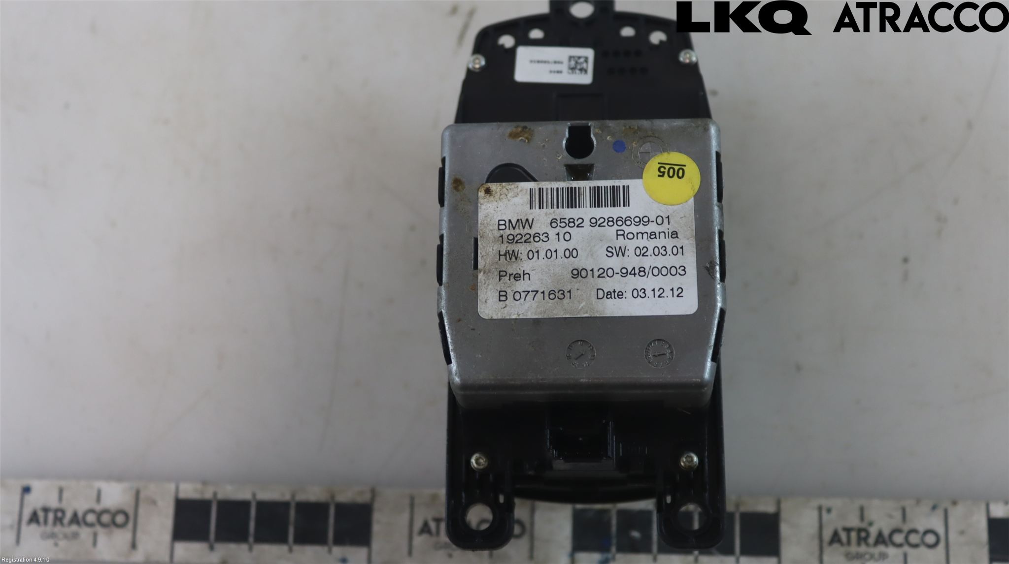 BMW 5 F10/F11/F18 09-17 Strömställare Färddator