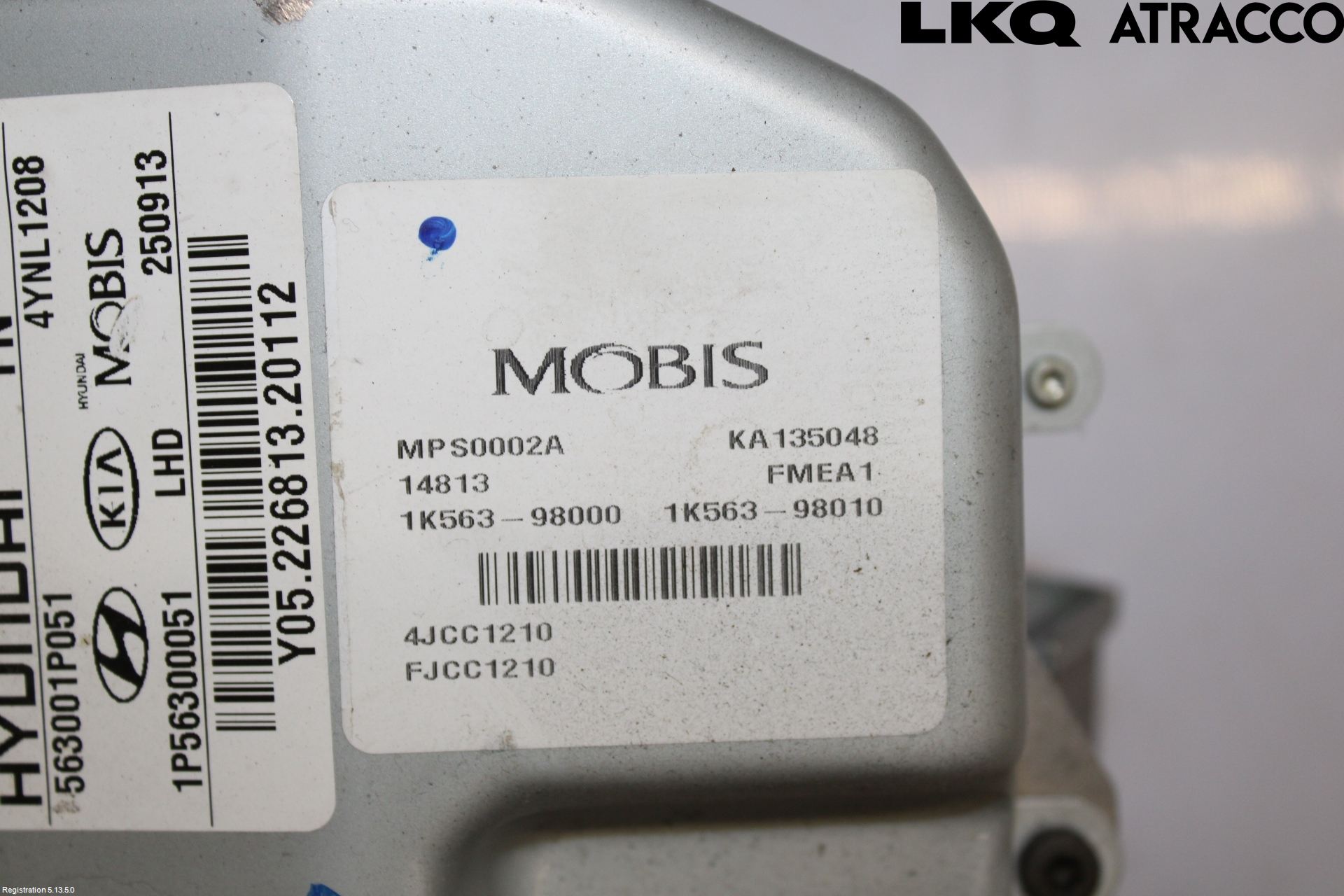 Kia VENGA 10-19 Rattaxelagg Med Inb Servo
