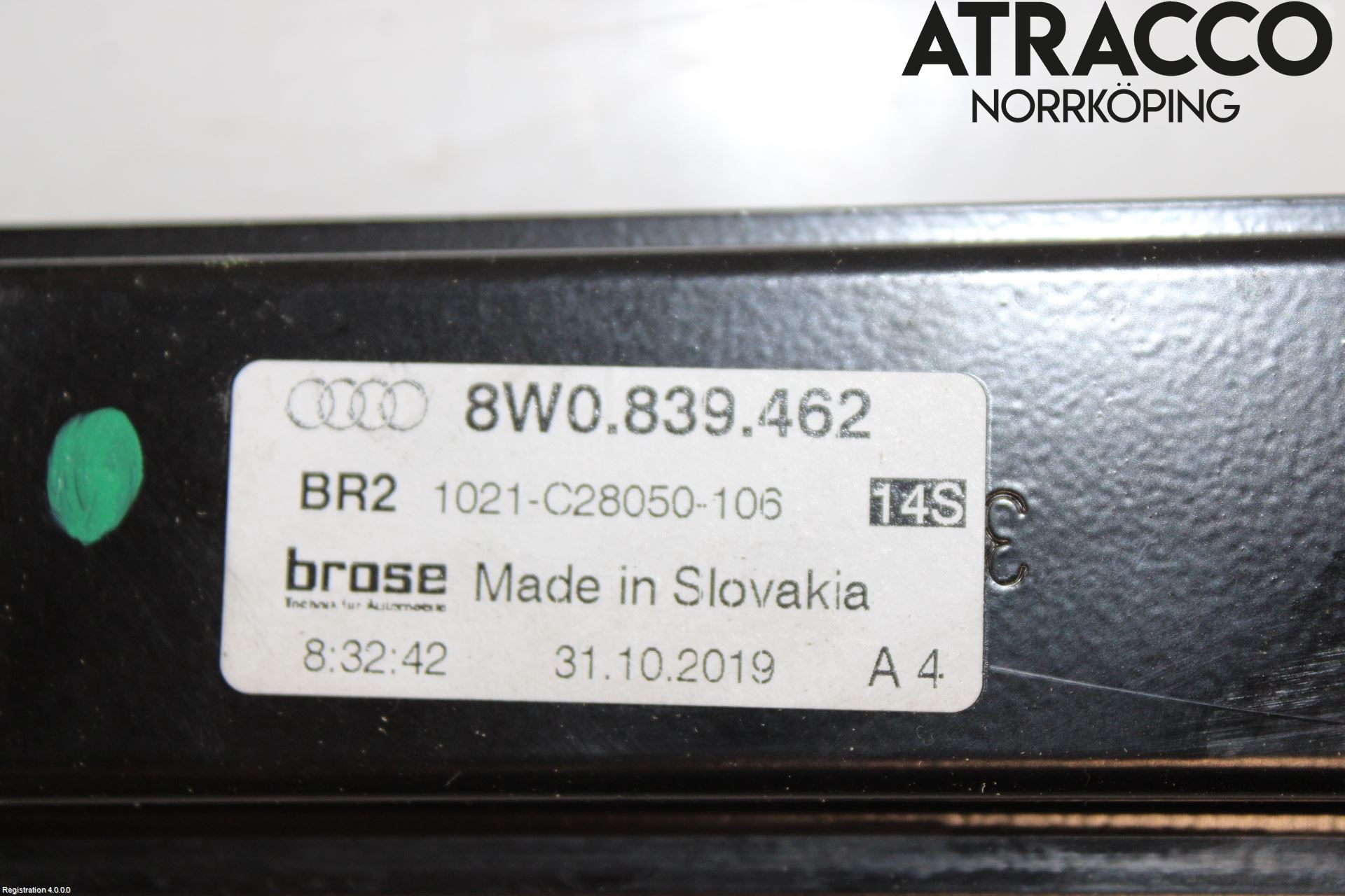Audi A4/S4 B9 20- Fönsterhiss El Kompl