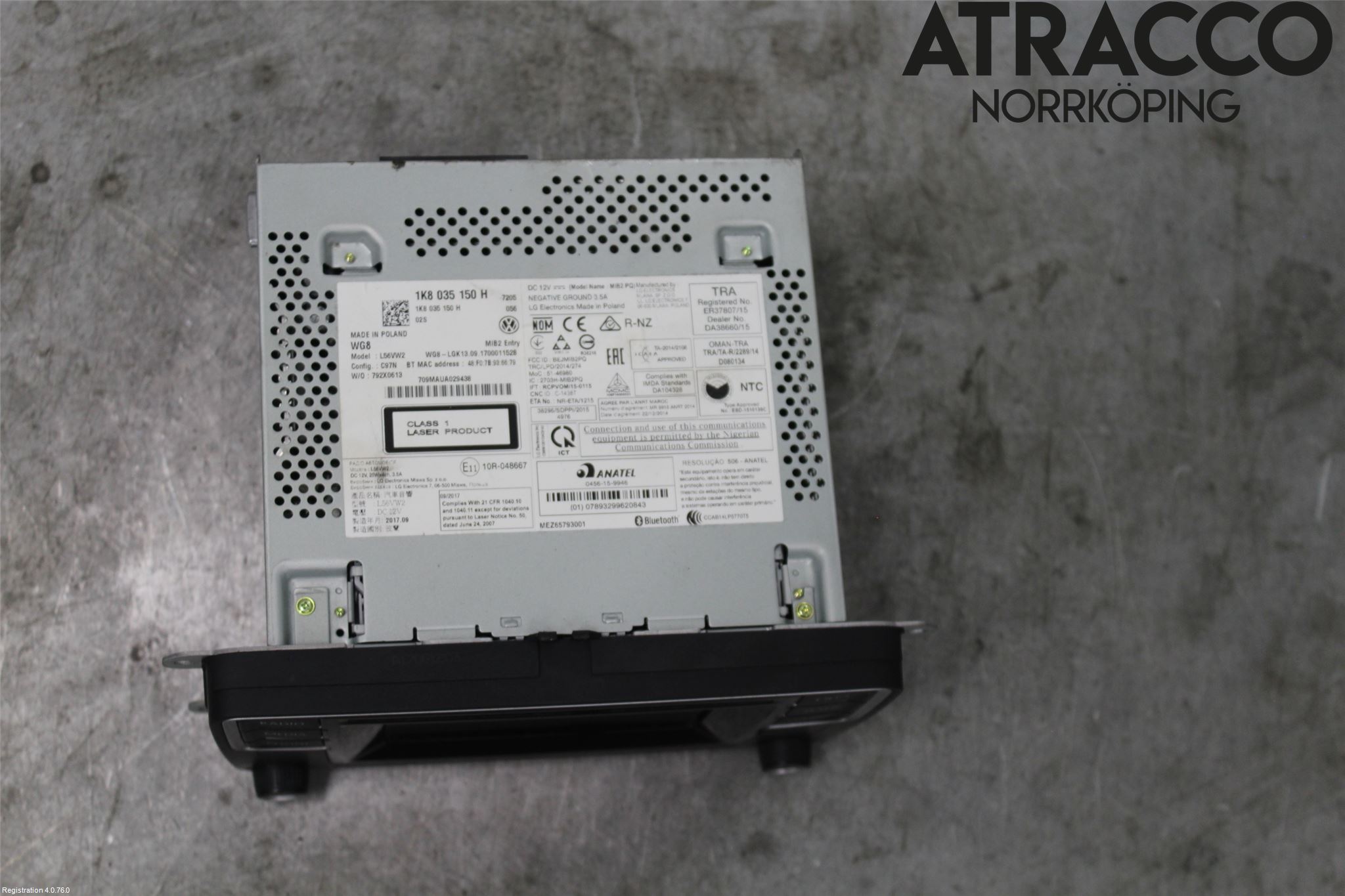 Volkswagen VW CADDY 16-20 Cd Radio - Multimediapanel